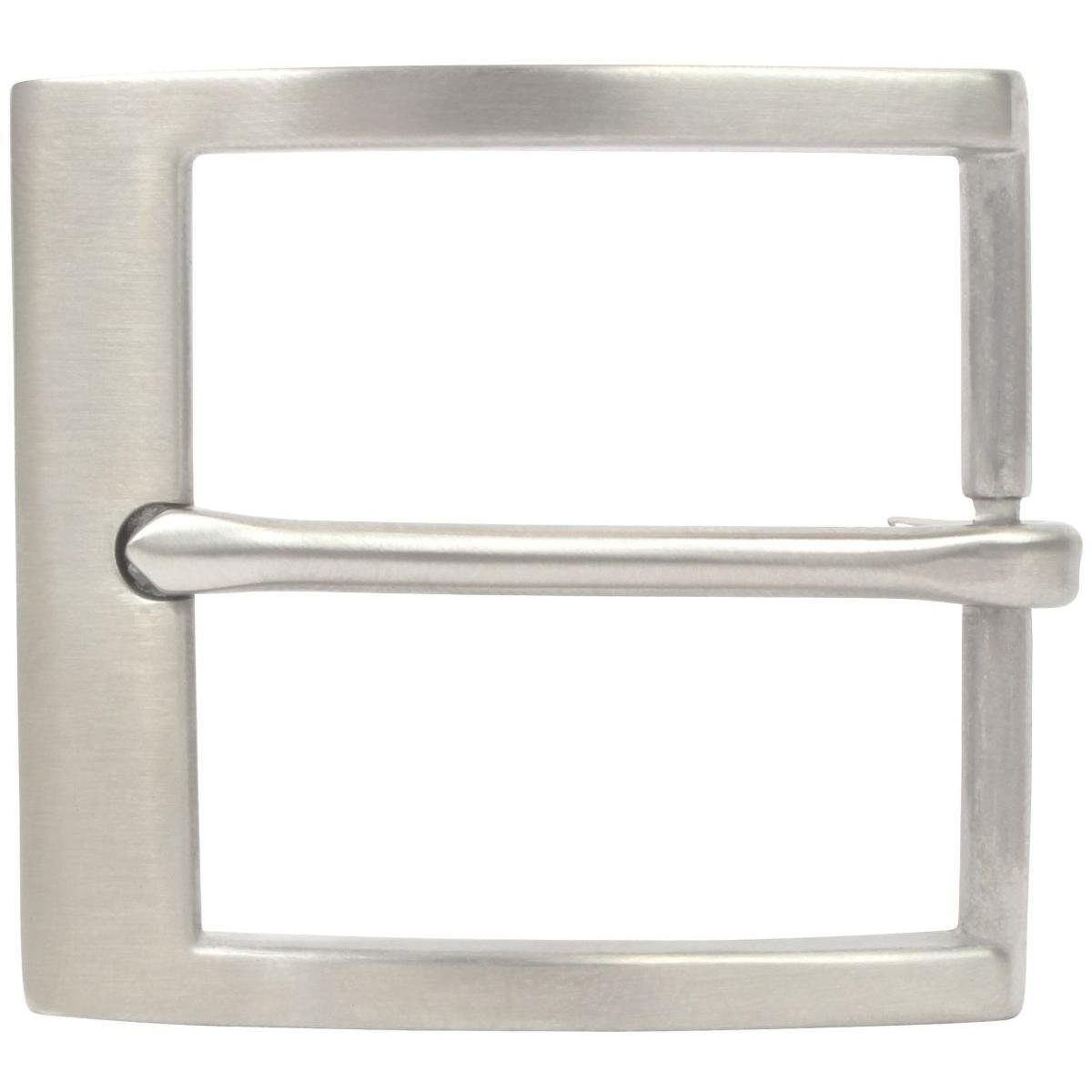 BELTINGER Gürtelschnalle aus massivem Edelstahl 4,0 cm - Buckle Gürtelschließe 40mm Edel-Stahl (1-St)