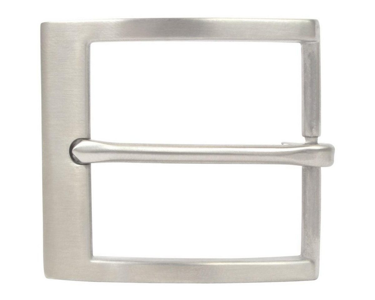 BELTINGER Gürtelschnalle aus massivem Edelstahl 4,0 cm - Buckle Gürtelschließe 40mm Edel-Stahl (1-St)