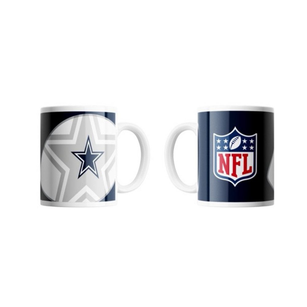 Dallas Cowboys Becher Dallas Cowboys Classic Mug Shadow Logo & Shield, Keramik