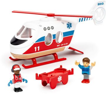 BRIO® Spielzeug-Hubschrauber BRIO® WORLD, Rettungshubschrauber, FSC®- schützt Wald - weltweit