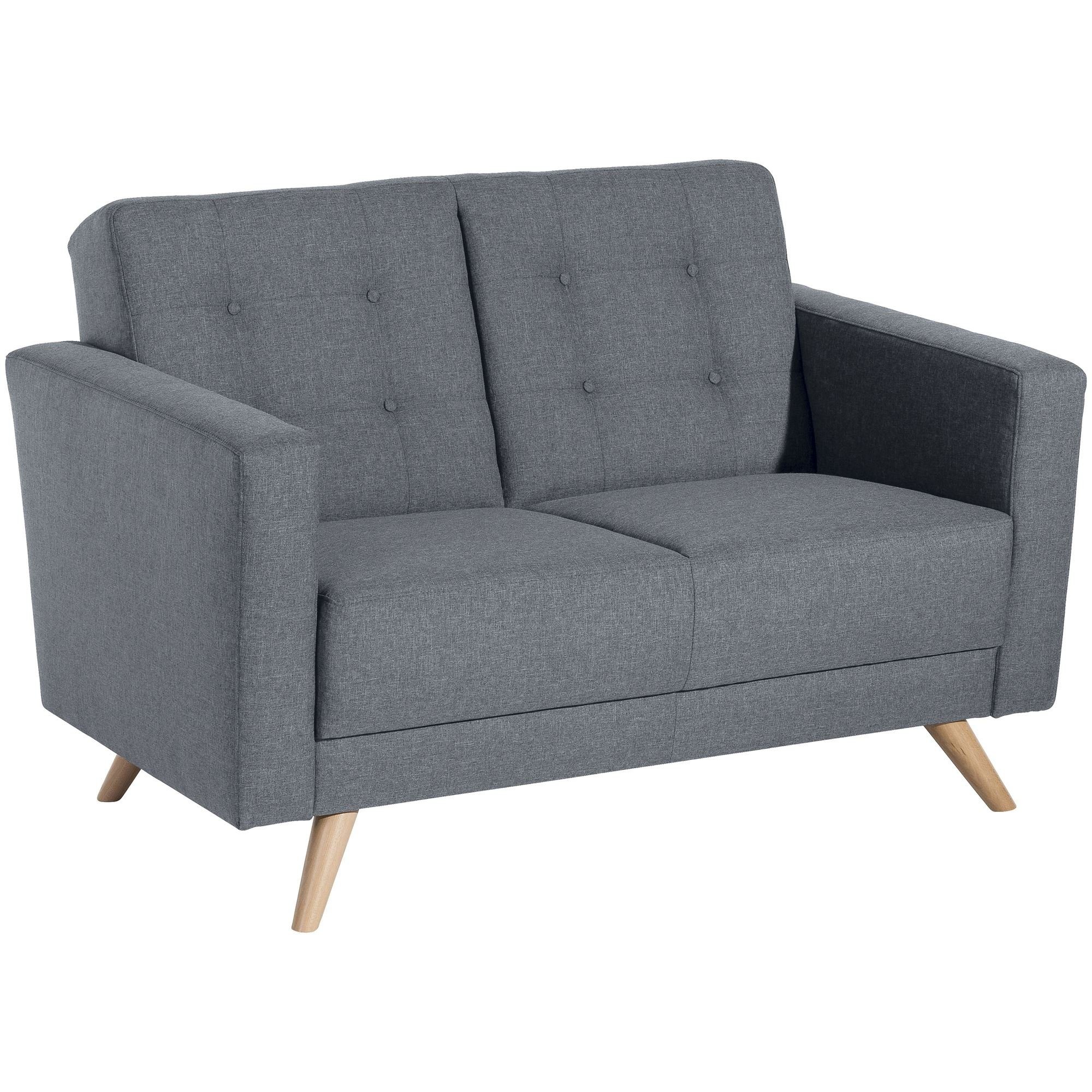 58 aufm Kessel Sofa Sofa 2-Sitzer Karisa Bezug Flachgewebe Buche natur, Sparpreis inkl. Kostenlosem Versand 1 Teile, hochwertig verarbeitet,bequemer Sitz