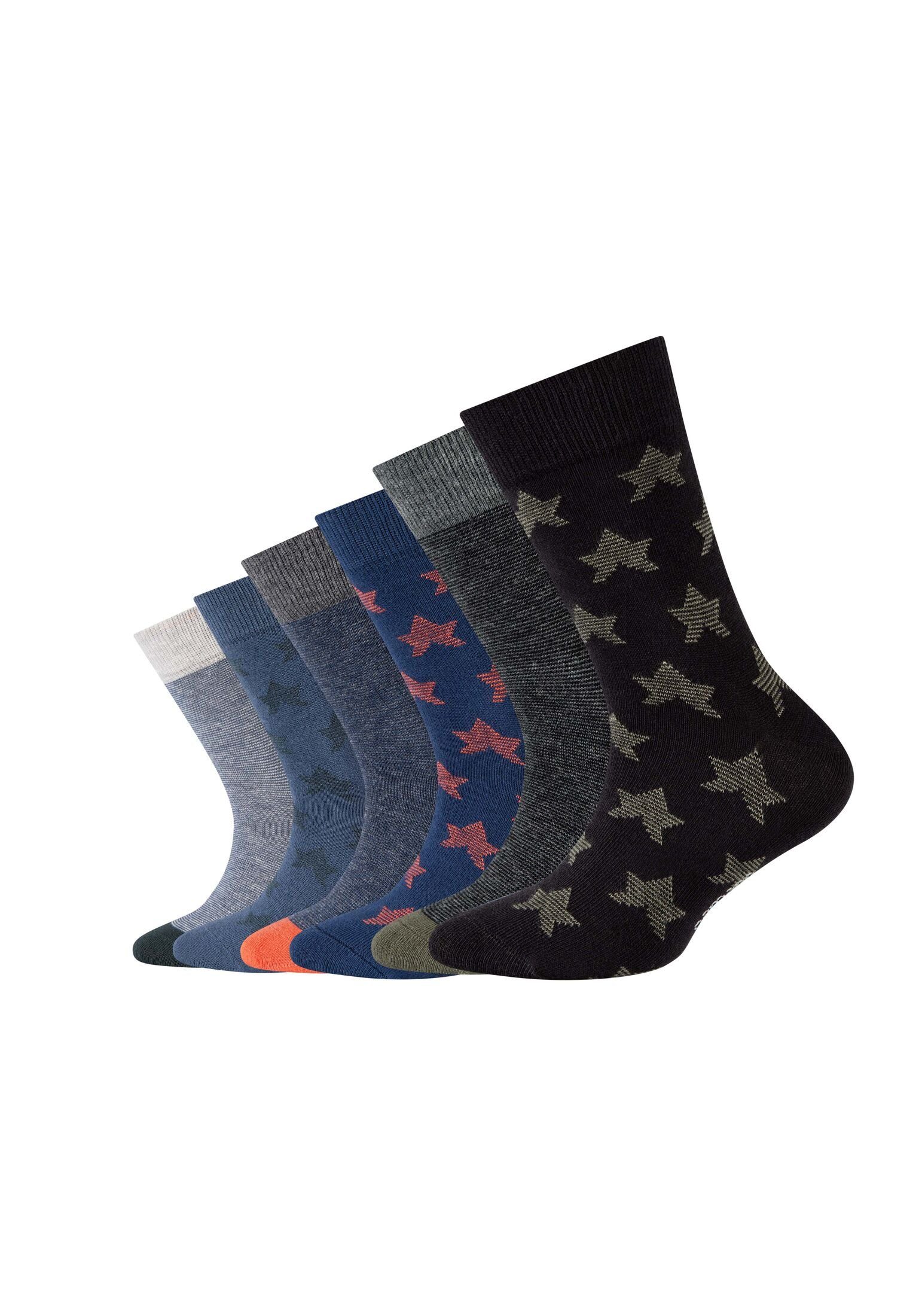 Camano Socken Socken 6er hoher Anteil gekämmter Pack, Atmungsaktiv: an Baumwolle