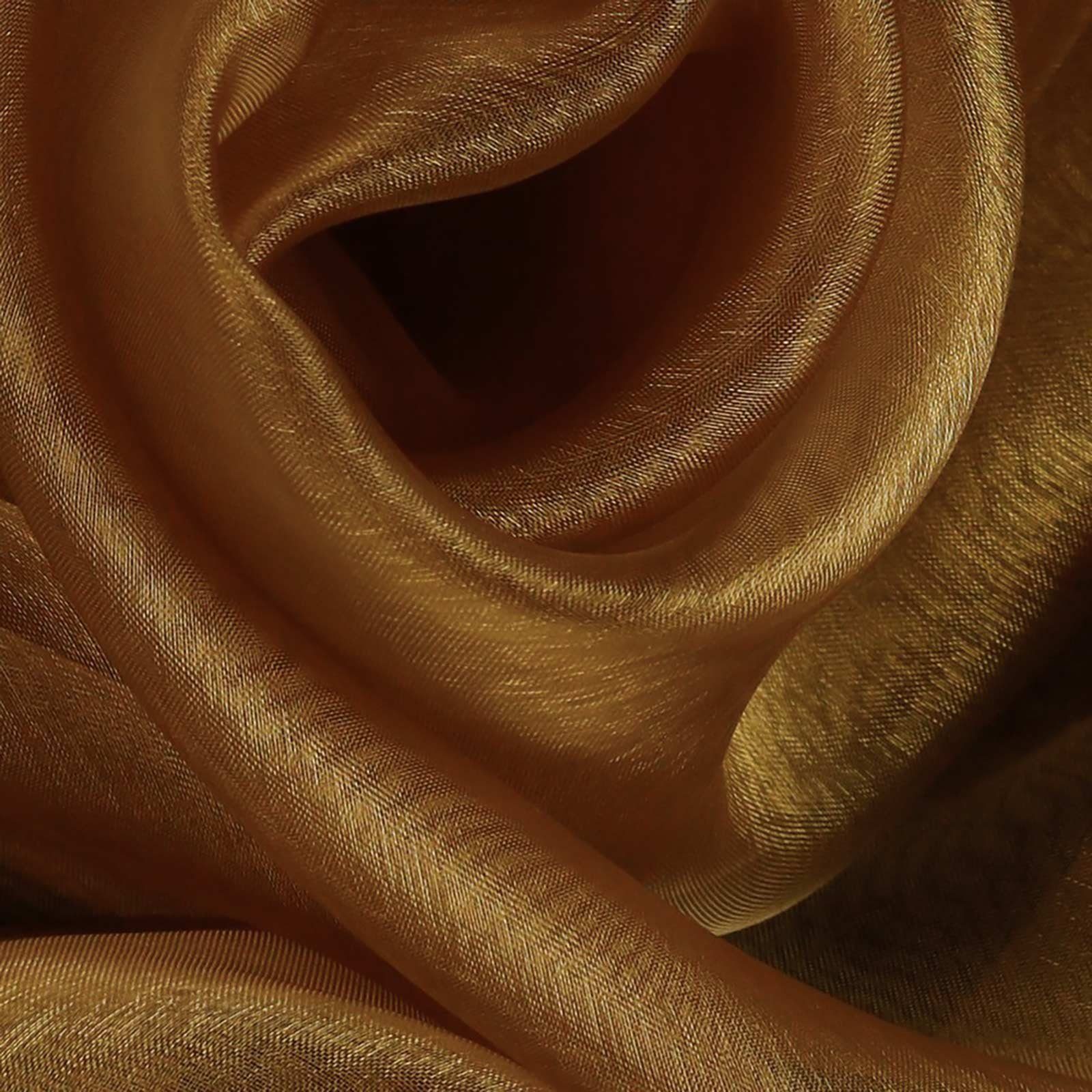maDDma Stoff Organza Tüll Kostümstoff Chiffon Floristik 1 x 1,4 m Meterware, gold