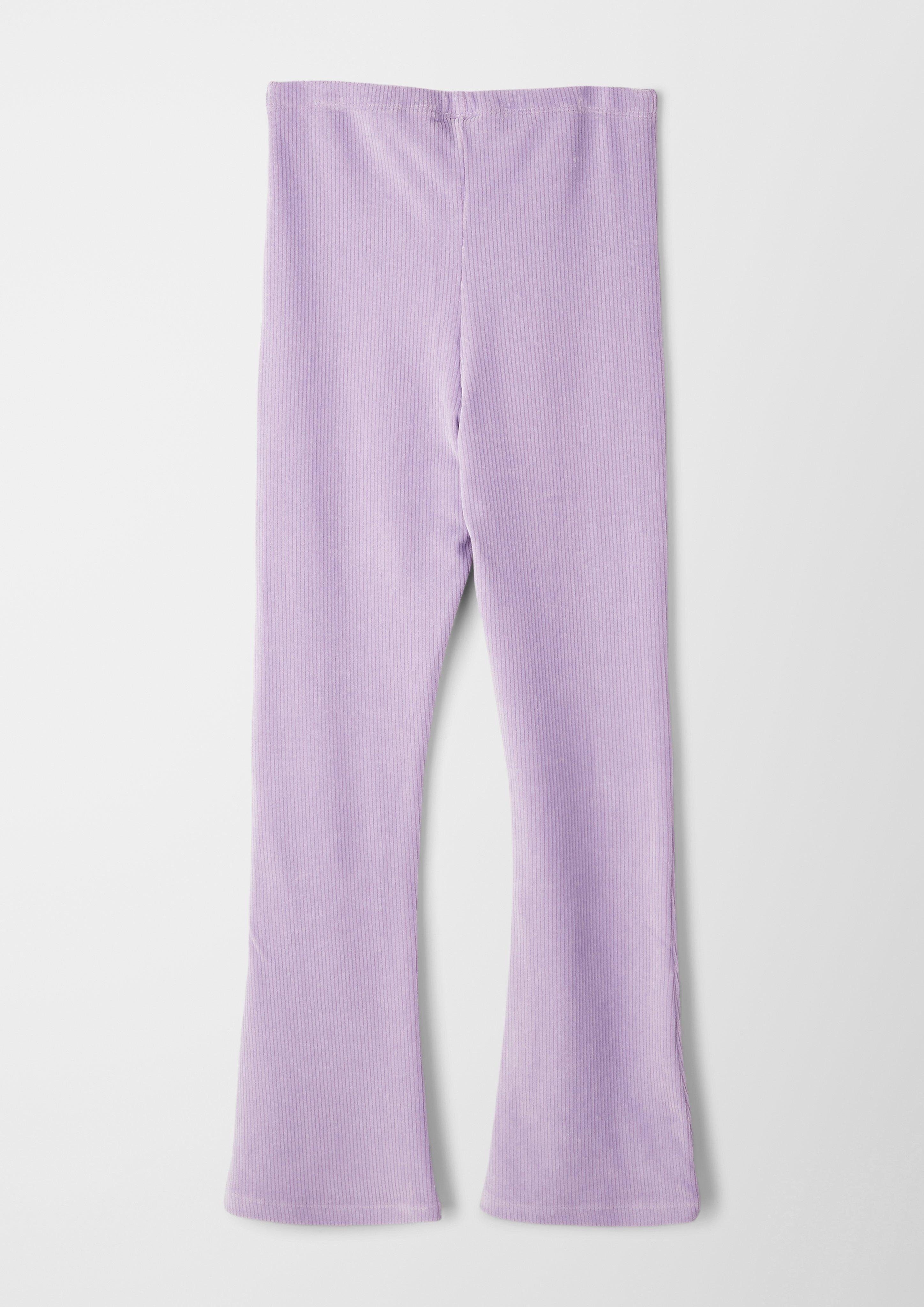 s.Oliver Leggings Leggings Rippstruktur mit Regular: lavendel