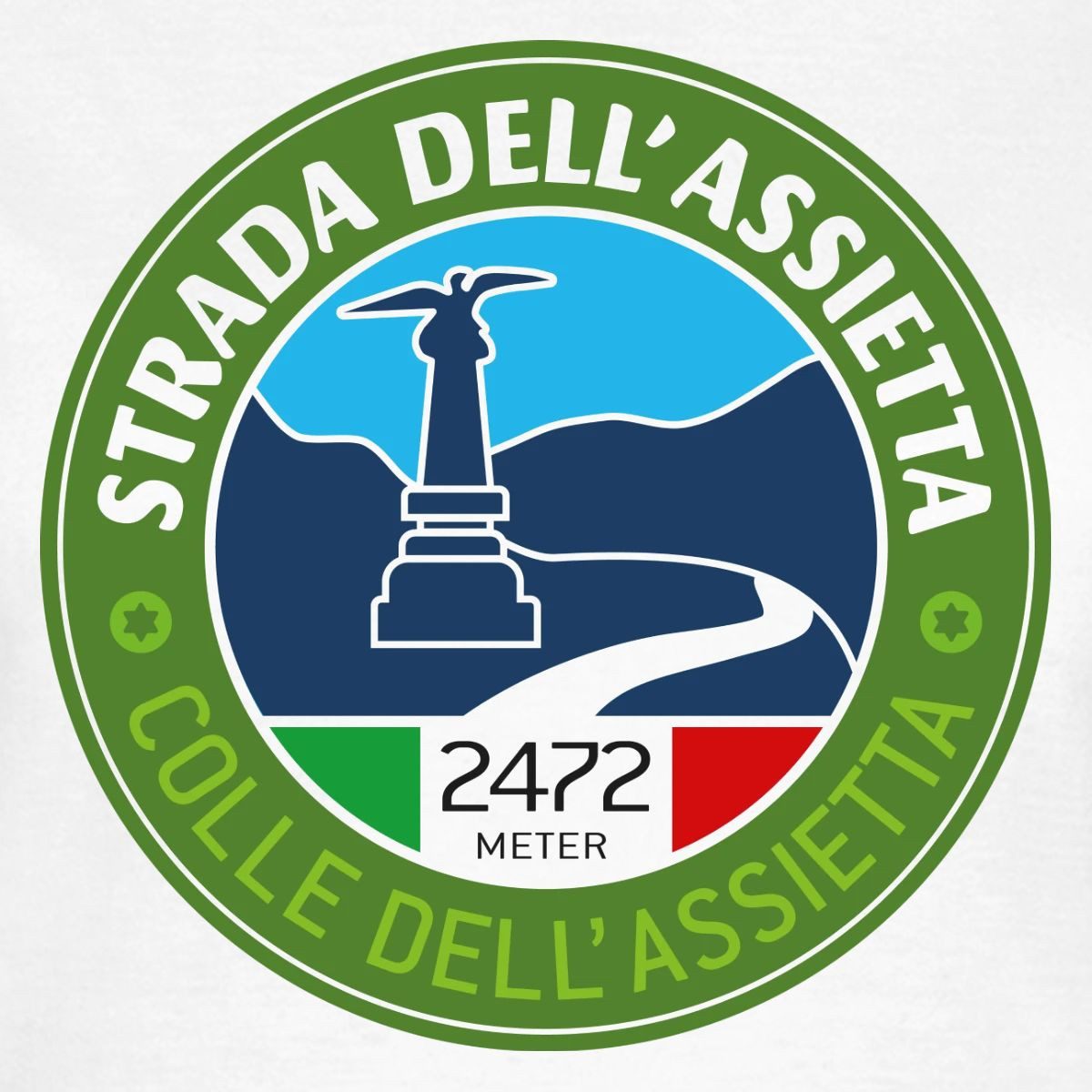 Spreadshirt T-Shirt Strada Dell'Assietta Colle Dell´Assietta Italien Alpen Frauen T-Shirt (1-tlg) Slim Fit, fällt klein aus