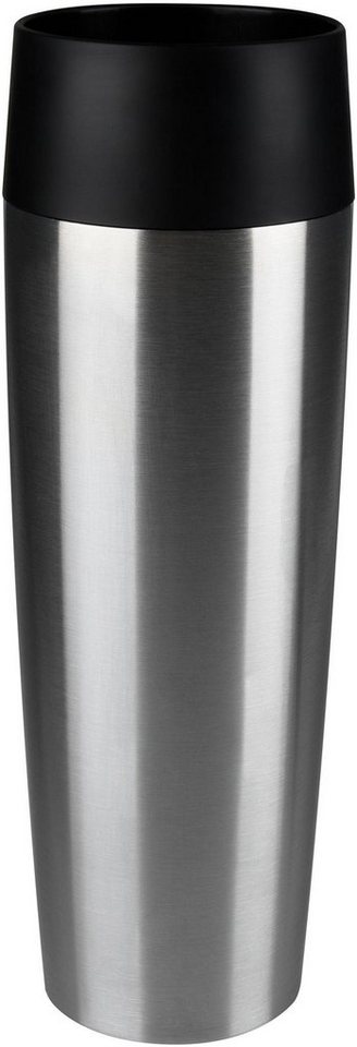 Emsa Thermobecher Travel Mug Grande, Edelstahl, 0,5L, Edelstahl, 360° Trinköffnung, spülmaschinenfest,6h warm/ 12h kalt