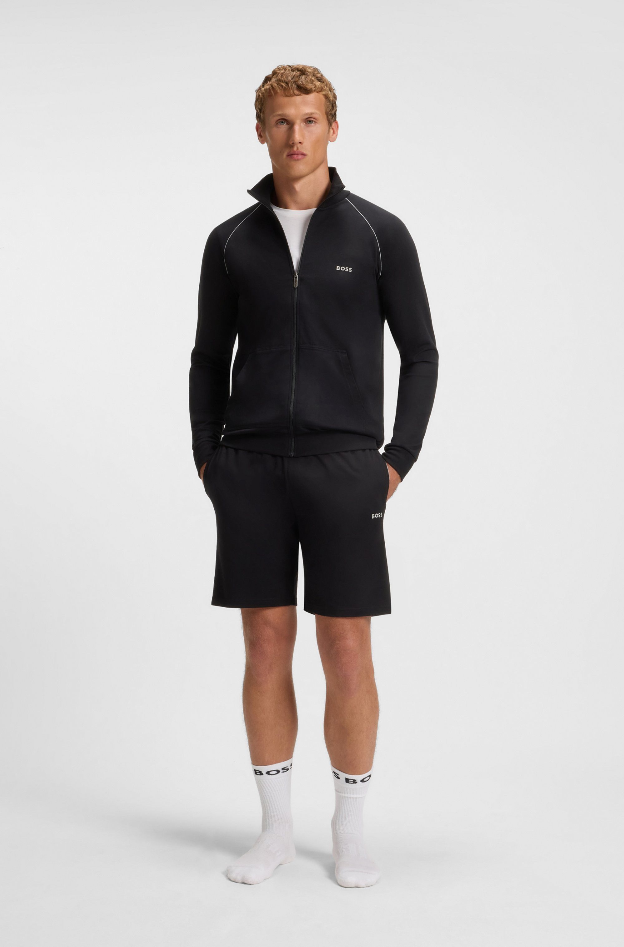 BOSS Sweatshorts Mix&Match Short CW mit BOSS Logo