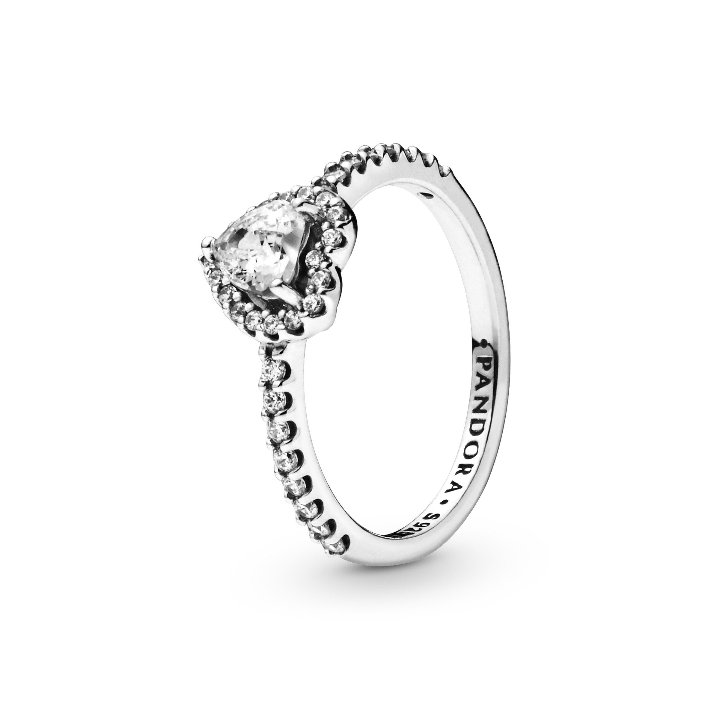 Pandora Fingerring Pandora Herz-Solitär Ring 198421C01-56 Silber Zirkonia