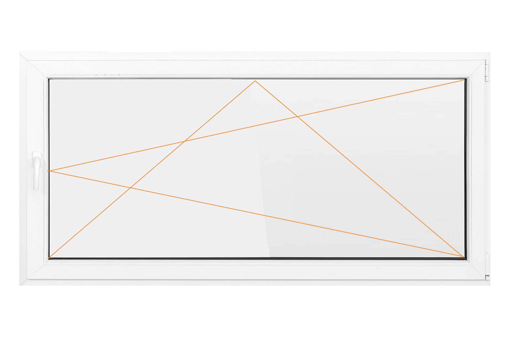 SN DECO GROUP Kellerfenster 1 Flügel Dreh-Kipp 2-fach Verglasung weiß 70 mm Profil, (Set), RC2 Sicherheitsbeschlag, Hochwertiges 5-Kammer-Profil