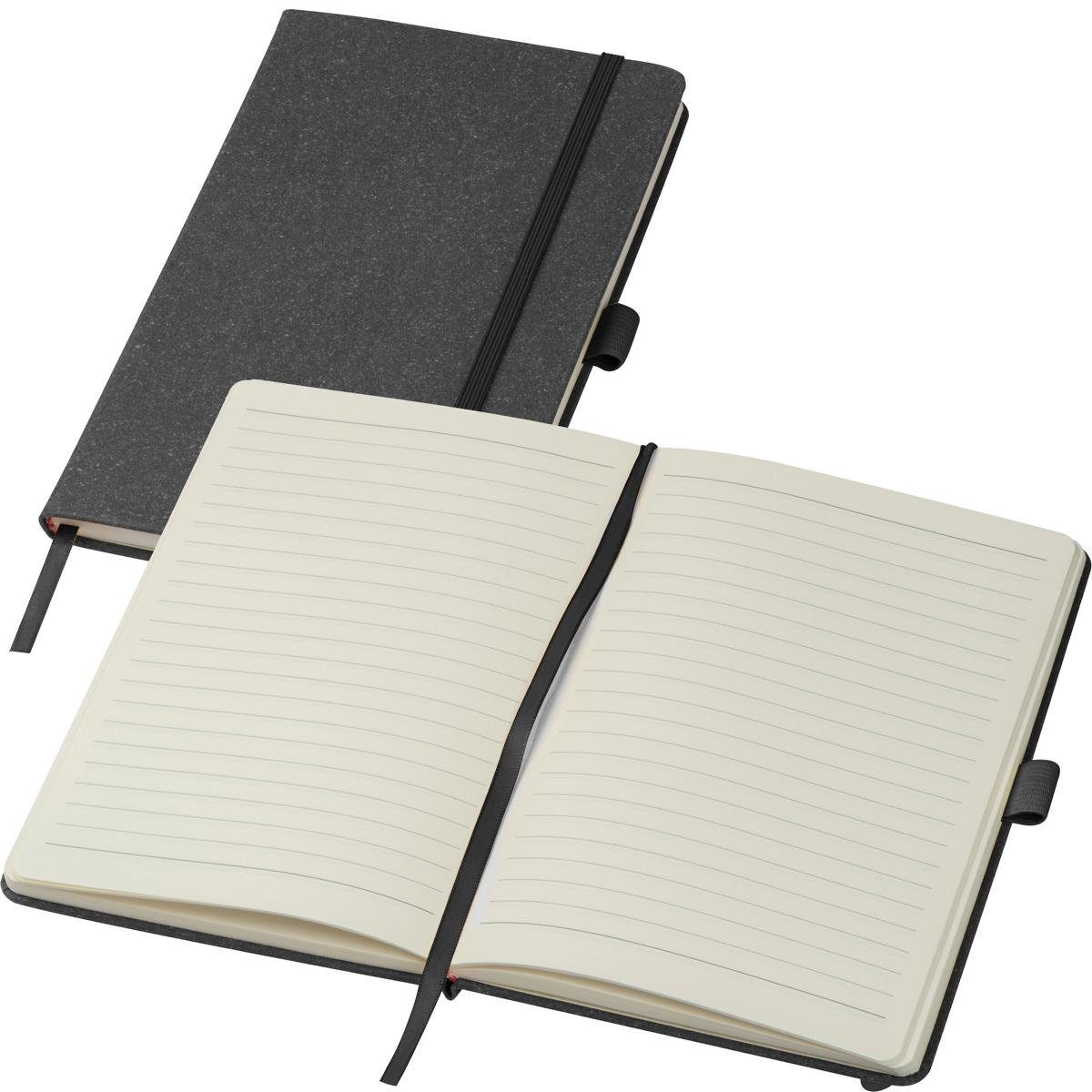 Notizbuch Notizbuch mit recyceltem Ledereinband / 160 linierte Seiten A5 / Farbe