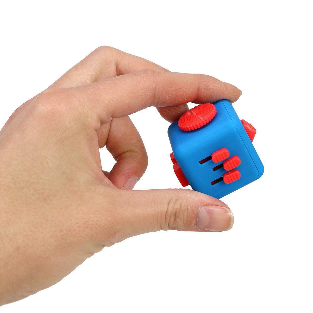 com-four Lernspielzeug Fidget Antistress-Cube - Stress Würfel (1-St), Stress Würfel mit vielen Funktionen in verschiedenen Farben – Bild 5 von 5