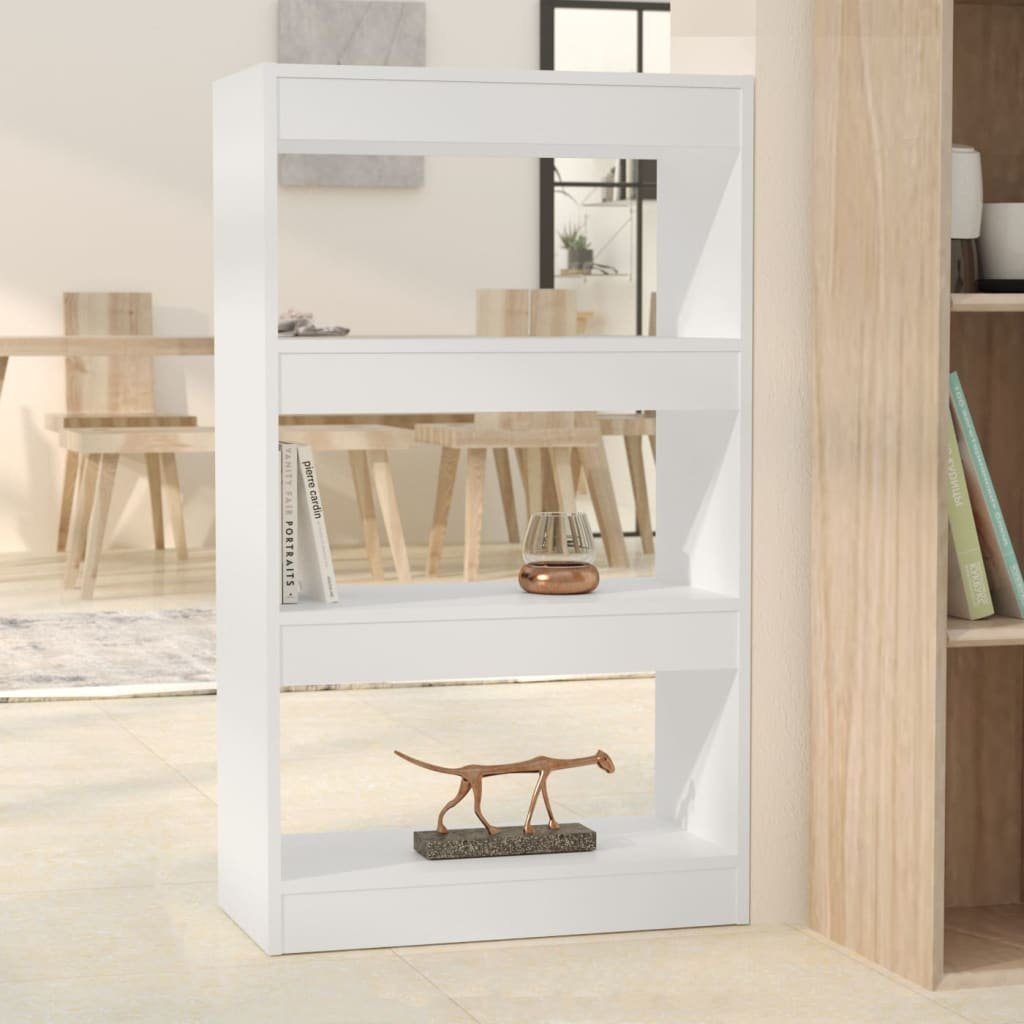 Bücherregal 60x30x103 cm furnicato Weiß Bücherregal/Raumteiler Holzwerkstoff