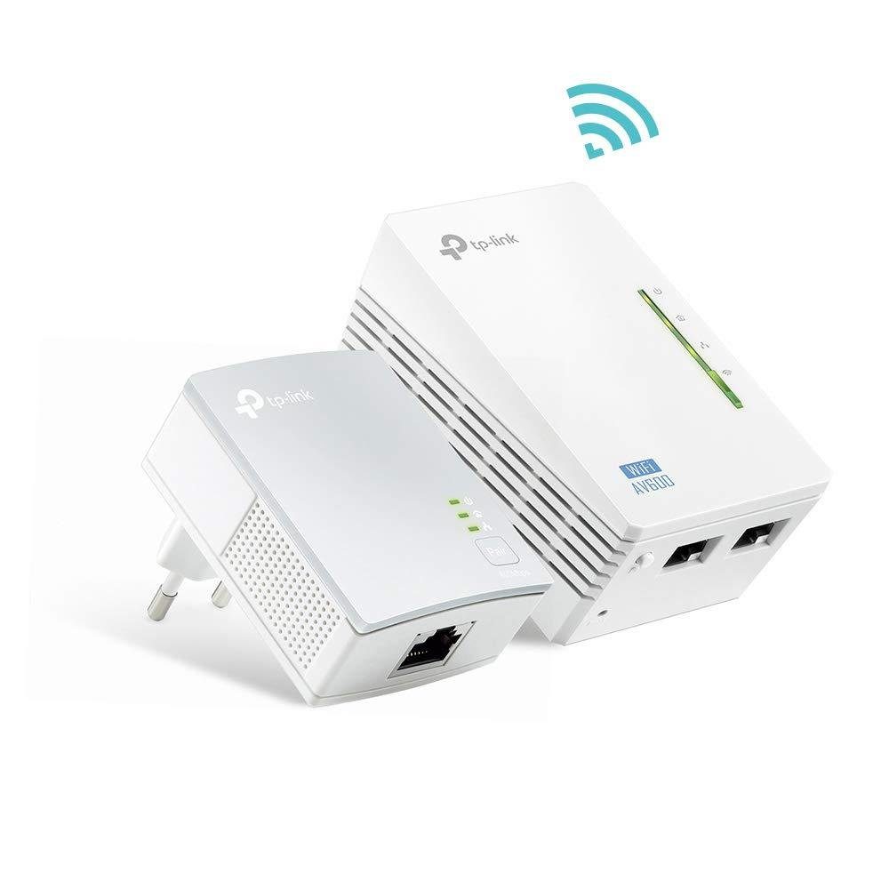tp-link TL-WPA4220KIT Netzwerk-Adapter, AV600, 300 Mbit/s WLAN / Fast-Ethernet-LAN, Wi-Fi Clone