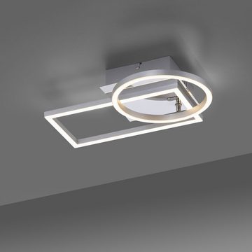 LeuchtenDirekt LED Deckenleuchte LED Deckenleuchte IVEN Ringform, 1xLED-Board/10,50W/3000K, Ring ist schwenkbar/drehbar
