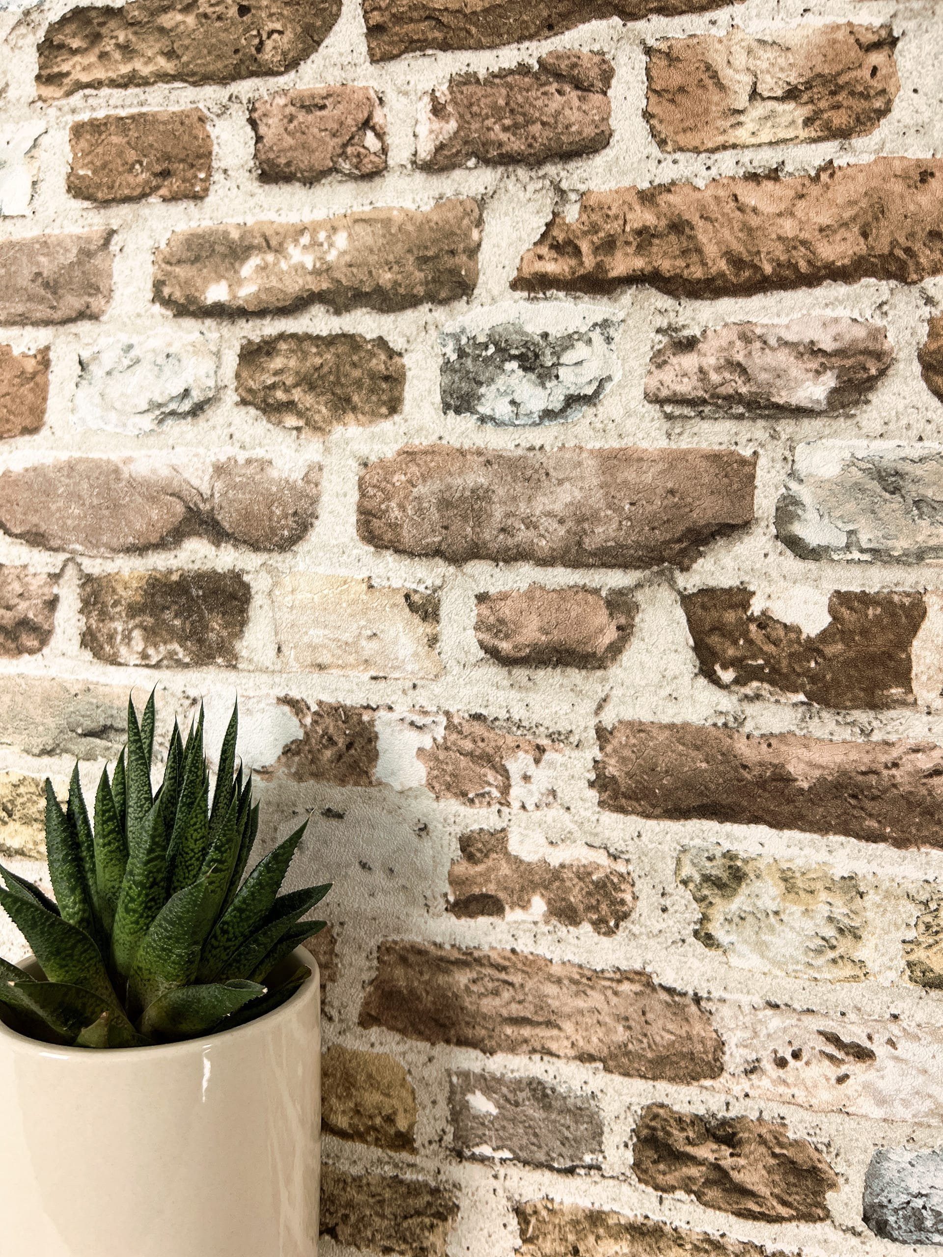 Newroom Vliestapete, Braun Tapete Modern Stein günstig online kaufen