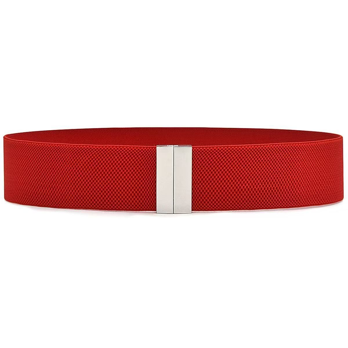 Bwecuy Taillengürtel Breite Elastische Taillengürtel für Frauen Retro Stretchgürtel Taillenbund, dekorativer Gürtel für Kleider, Hemden, Hosen