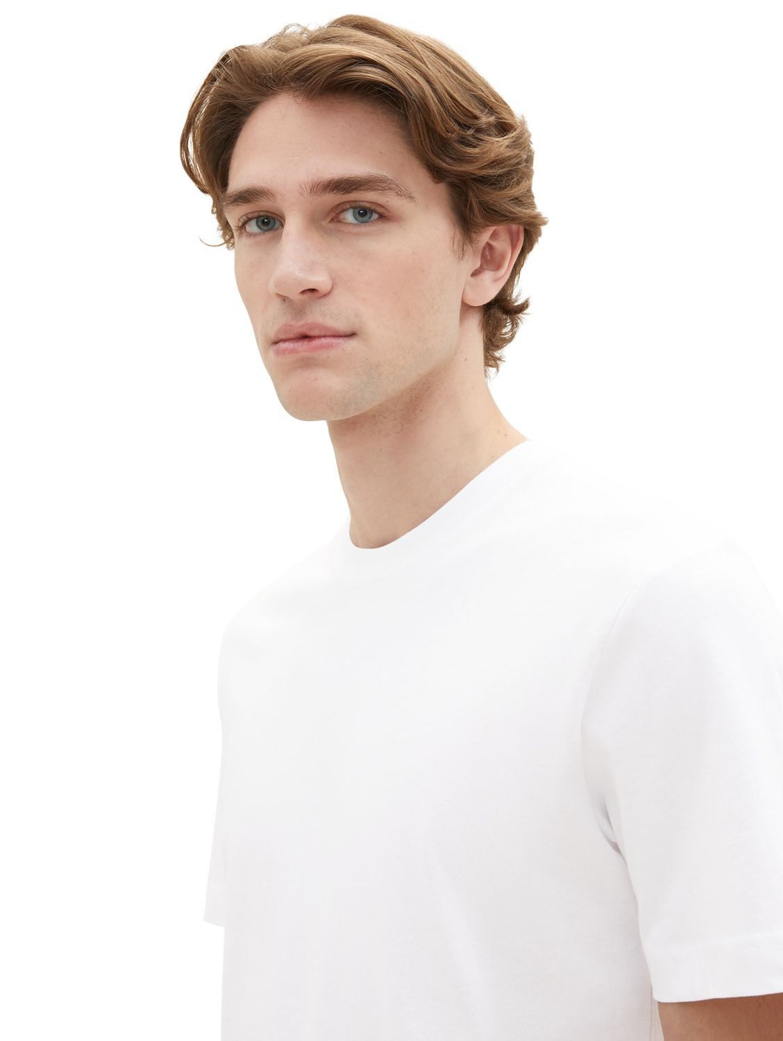TOM TAILOR T-Shirt CREW-NECK (1-tlg) aus Baumwolle