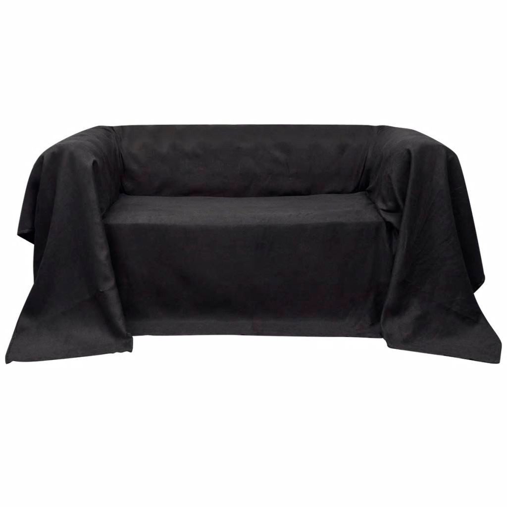 vidaXL Stuhlhusse 210 x 280 cm Sofahusse aus Microsuede Anthrazit 210x280 cm
