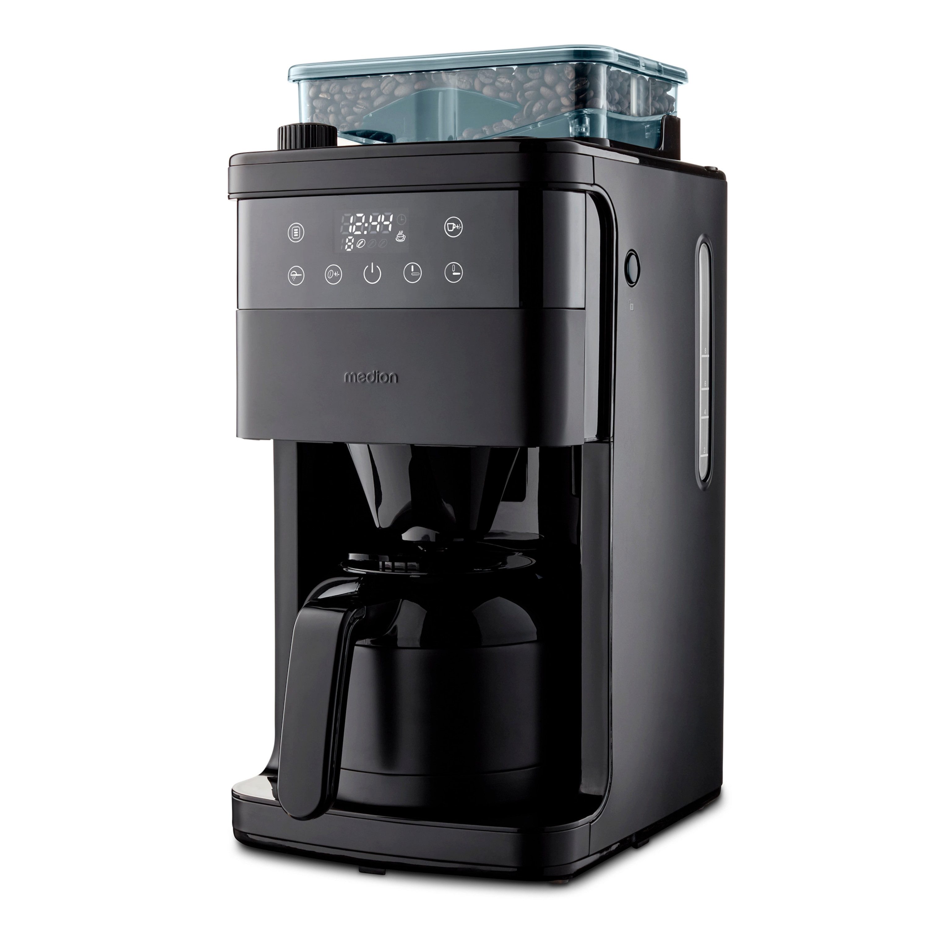 Medion® Toaster Kaffeemaschine mit Mahlwerk MEDION (MD 19911), 800 W