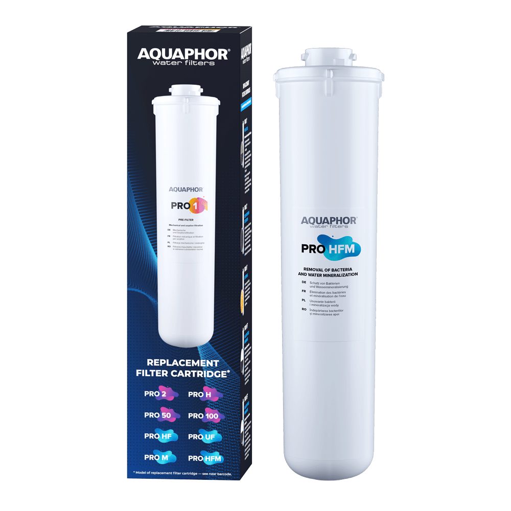 AQUAPHOR Wasserfilter PRO HFM Mikrofiltration bis 0,1 Mikron und Remineralisierung, Zubehör für Umkehrosmose-Systeme AQUAPHOR/Nachfilter/ 6 Monate Betriebsdauer, /Ersetzt Filter K7BM, K7M Aquaphor