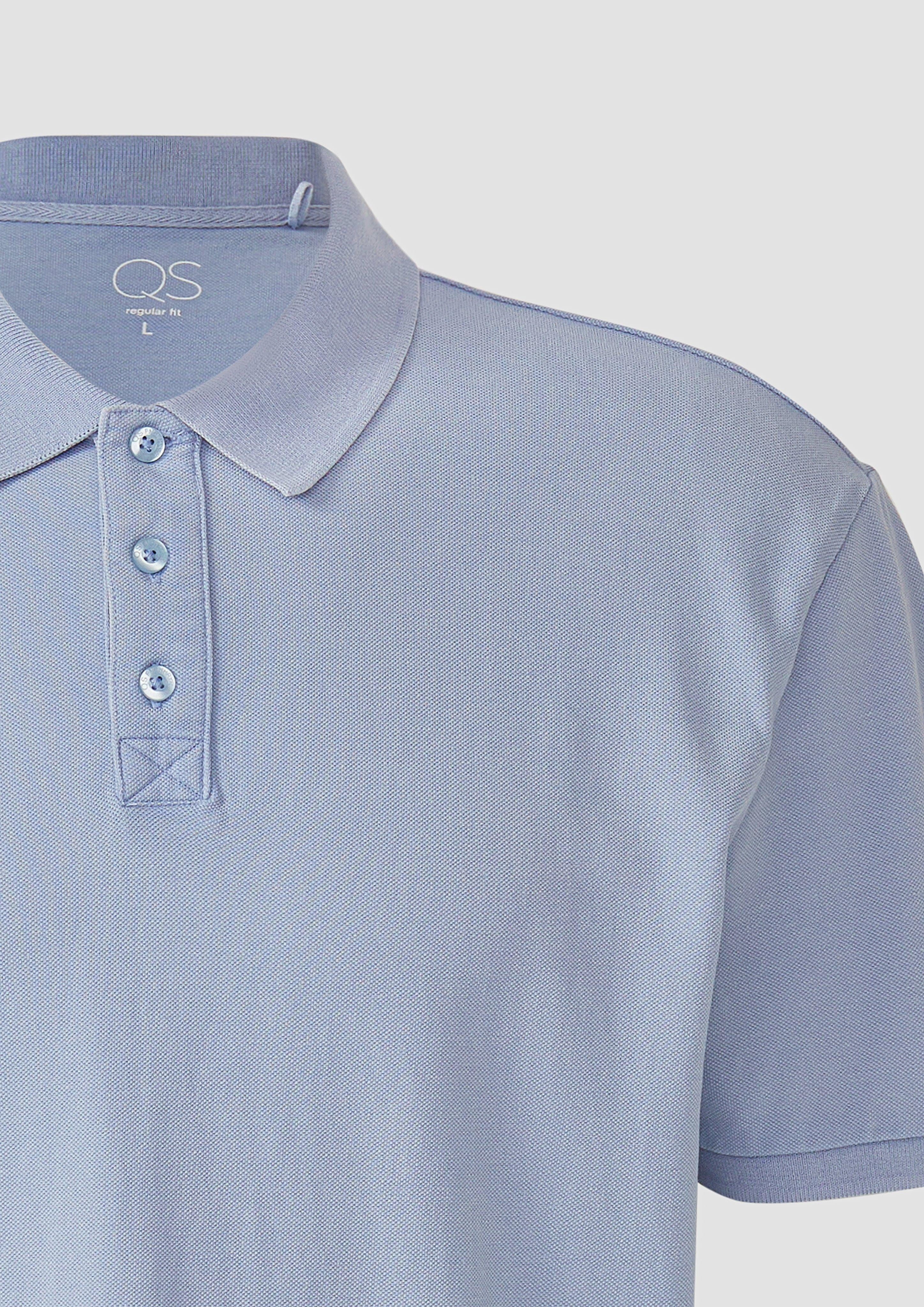 QS Kurzarmshirt Gewaschenes Polo-Shirt aus Baumwollpiqué günstig online kaufen