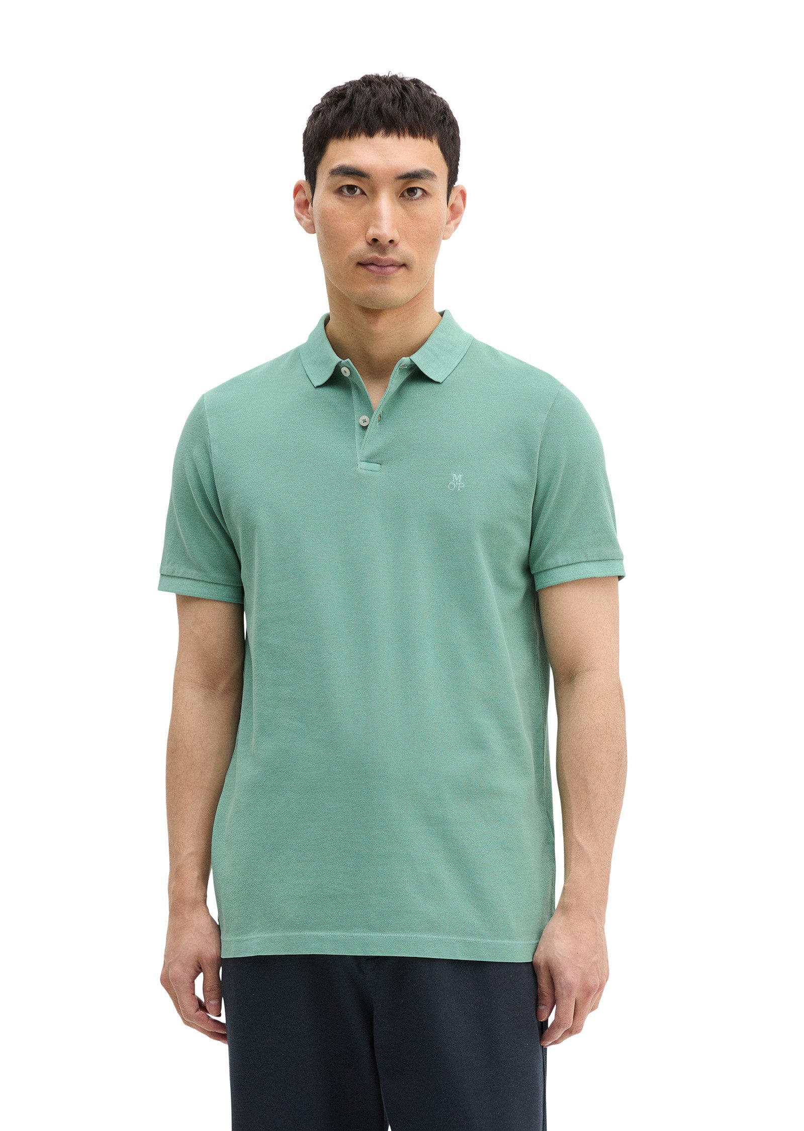 Poloshirt aus Organic Cotton-Stretch