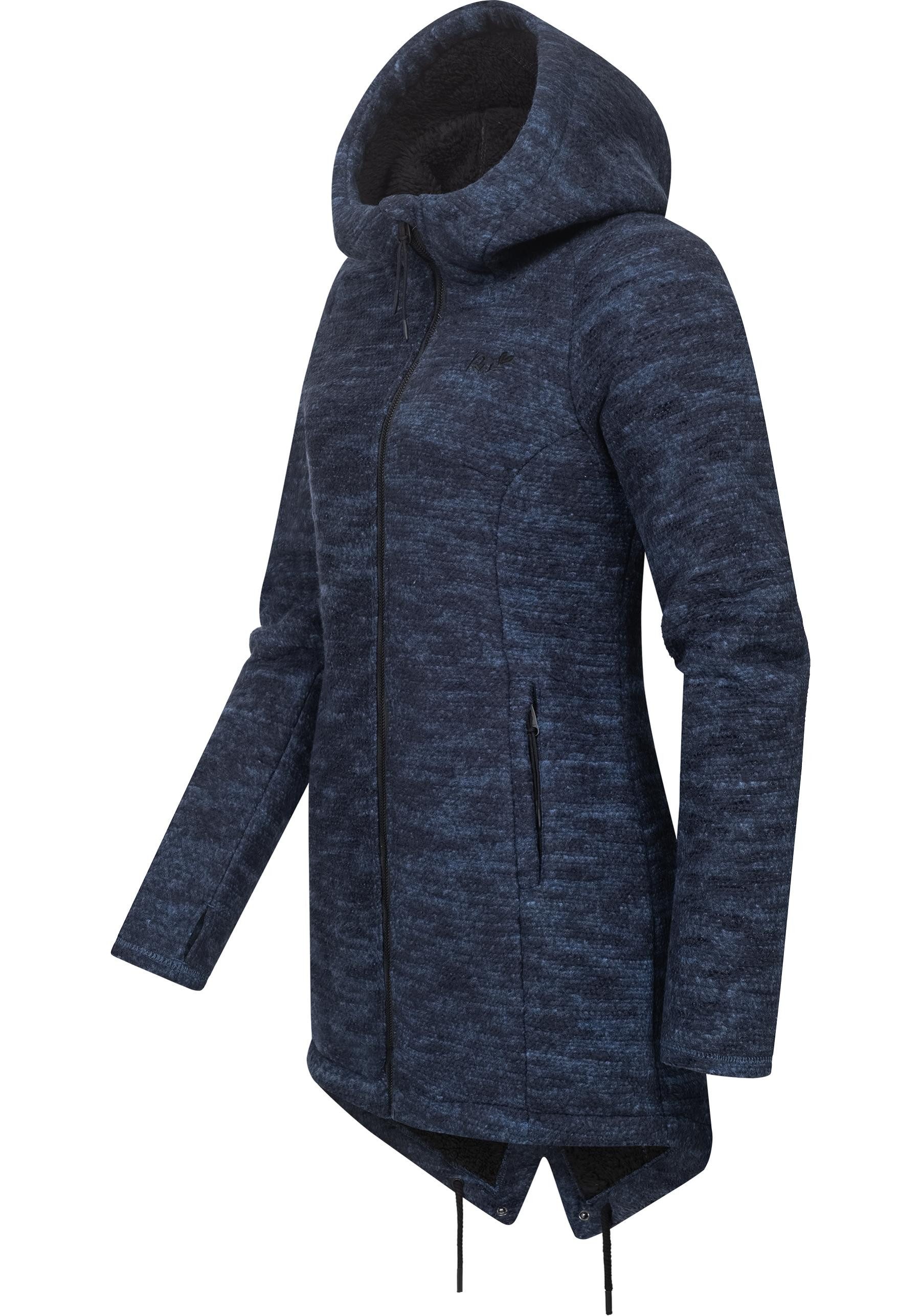 Ragwear Kapuzenstrickjacke "Wingi Melange", Sportliche Kapuzenjacke mit Ted günstig online kaufen