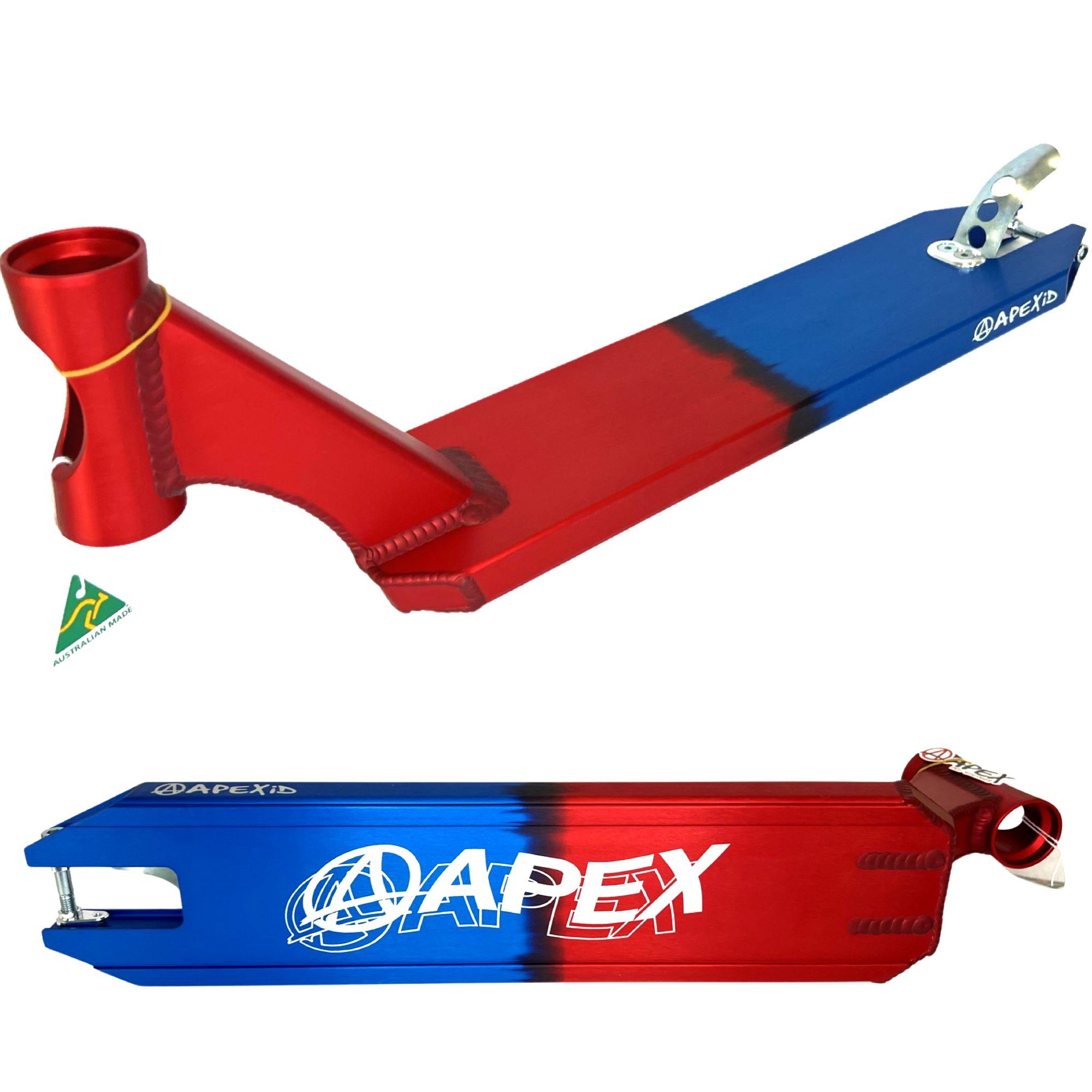 Apex Stuntscooter Apex Pro StuntScooter Deck 580 (49cm) Rot/Blau