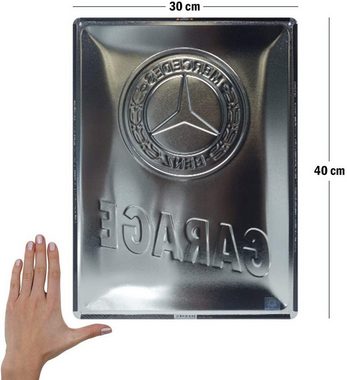 Nostalgic-Art Metallschild Blechschild 30 x 40 cm - Mercedes-Benz - Garage