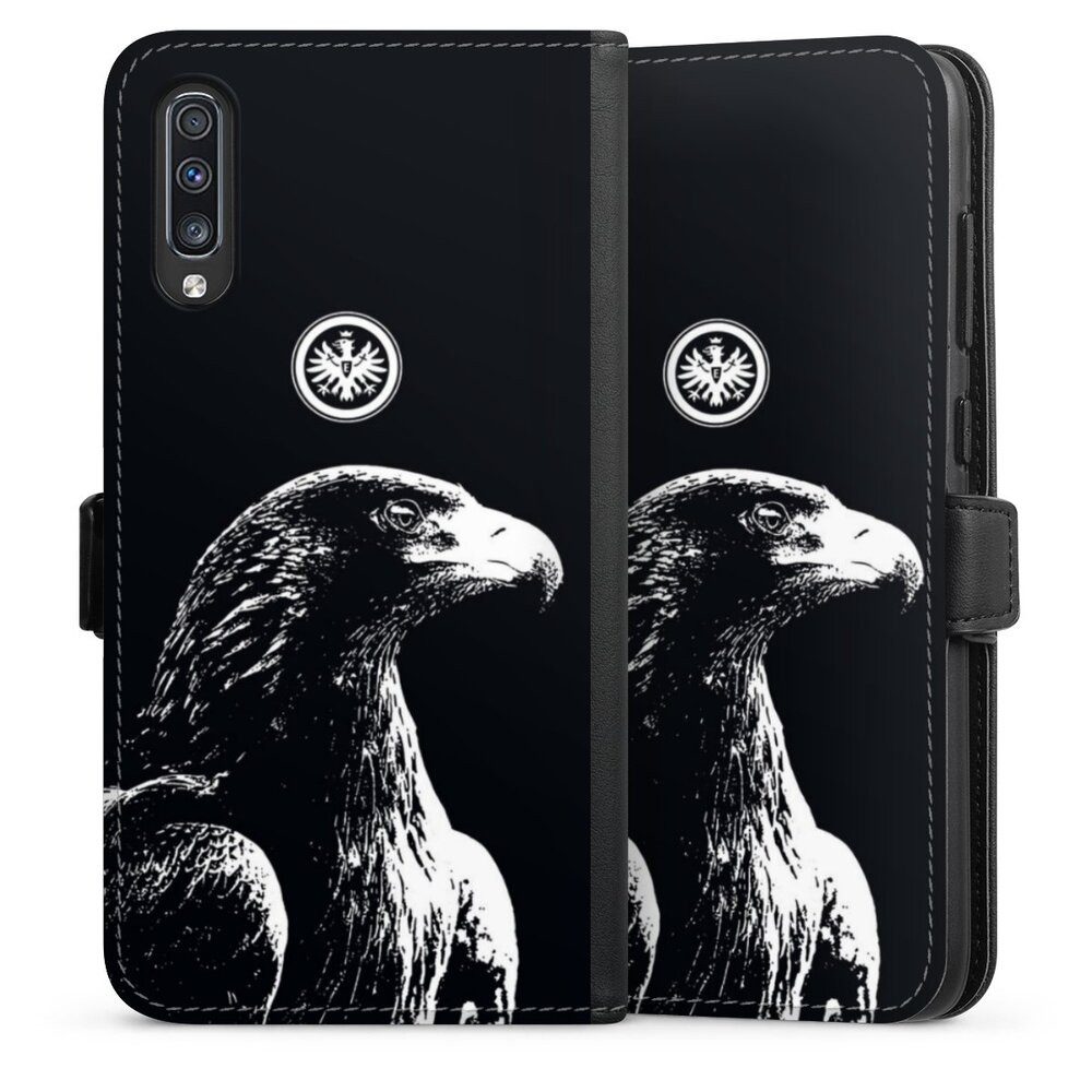 DeinDesign Handyhülle Eintracht Frankfurt Offizielles Lizenzprodukt Attila SGE Attila, Samsung Galaxy A70 Hülle Handy Flip Case Wallet Cover