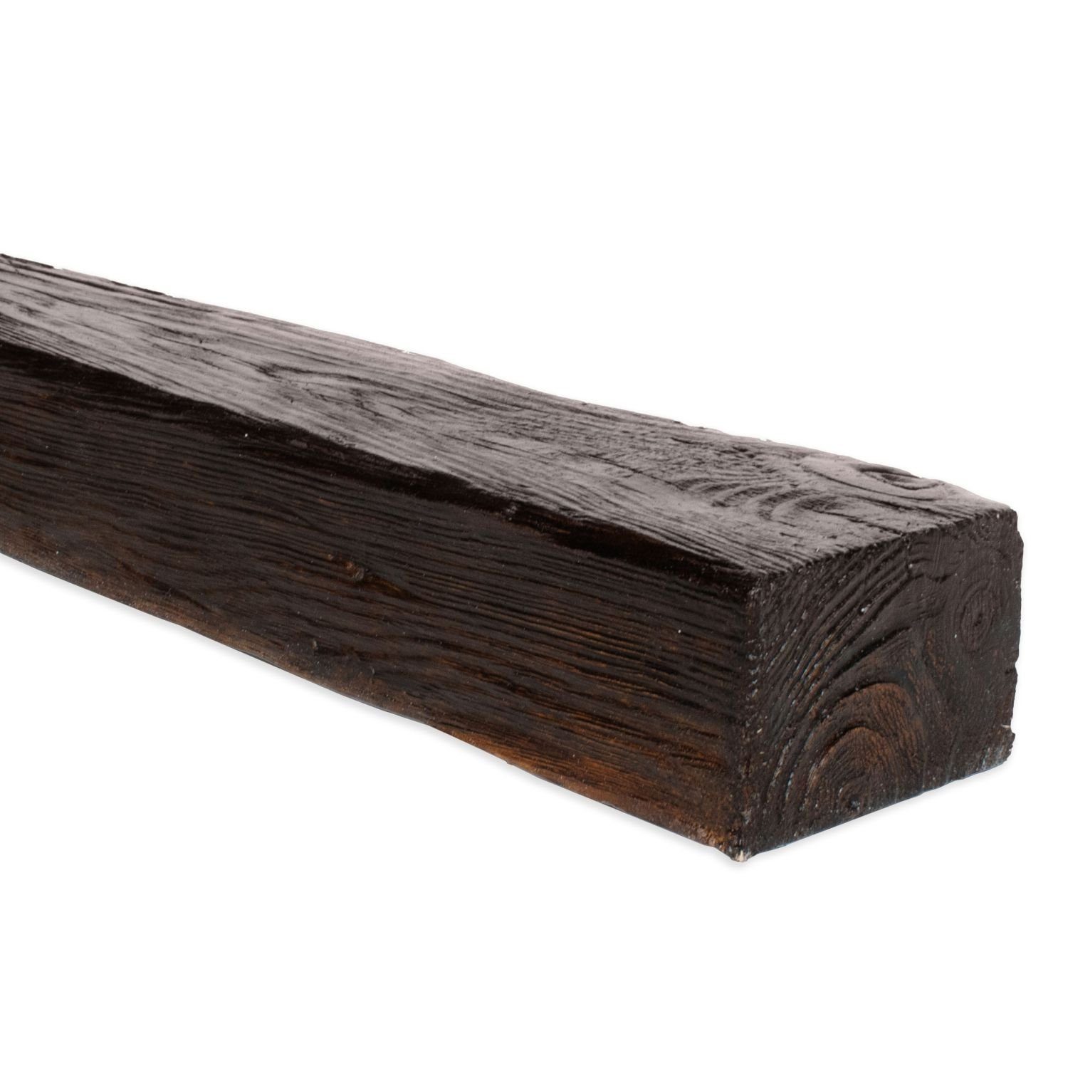 Wanddekoobjekt PU-Balken, Polyurethan, 60 x 90 x 2000 mm, Eiche dunkel