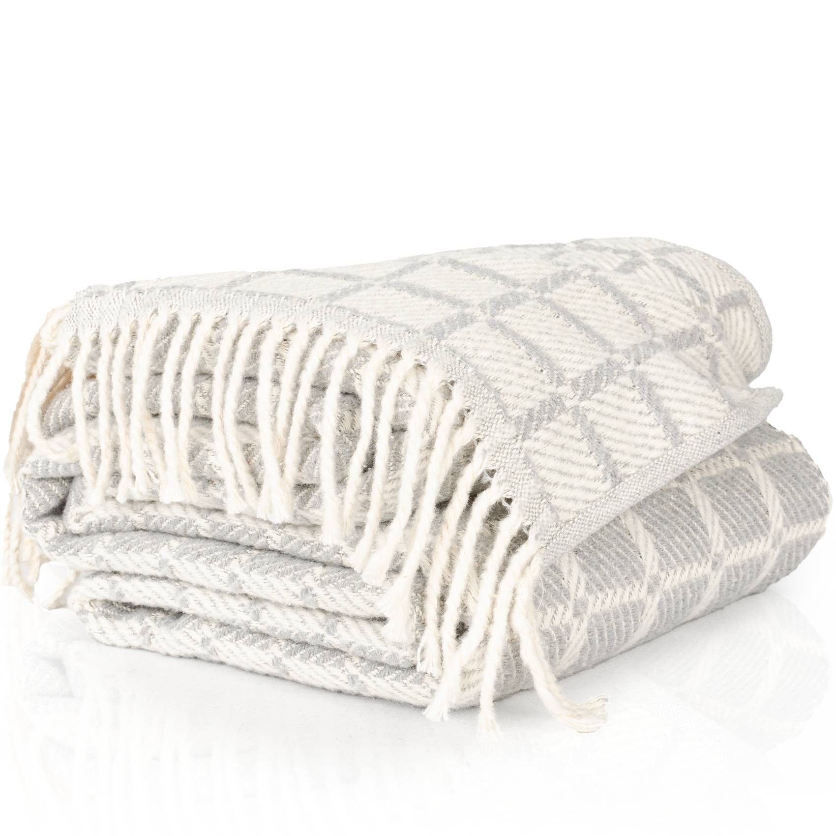 Plaid Tania weiche Kuscheldecke Tagesdecke hochwertig Reisedecke Wohndecke, günstig online kaufen