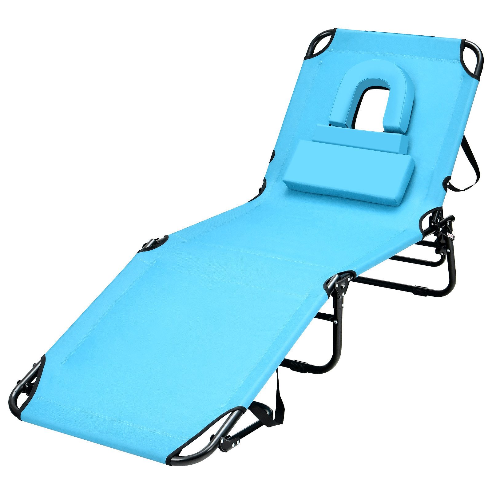 KOMFOTTEU Gartenliege Sonnenliege Strandliege klappbar, mit günstig online kaufen