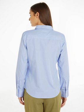 Tommy Hilfiger Hemdbluse ESSENTIAL STP REGULAR SHIRT mit Logostickerei