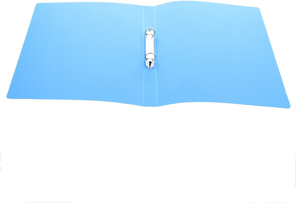 PAGNA Präsentationsordner Ringbuch A4 PP 13mm 2 Ringe transluzent hellblau