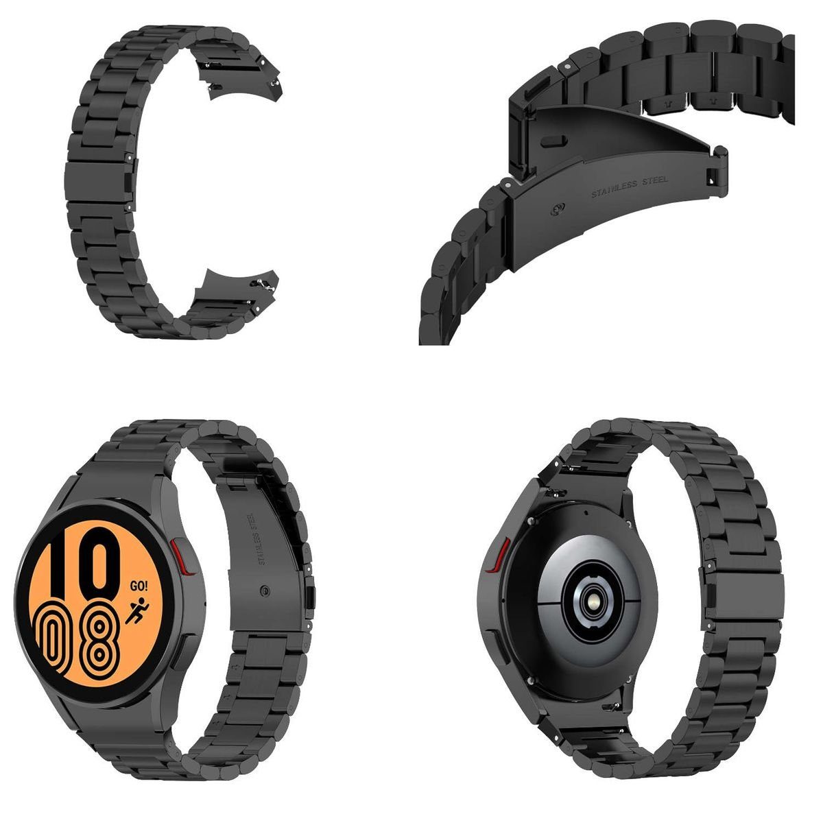 Wigento Smartwatch-Armband Für Samsung Galaxy Watch FE 6 5 4 Normal Pro Cla günstig online kaufen