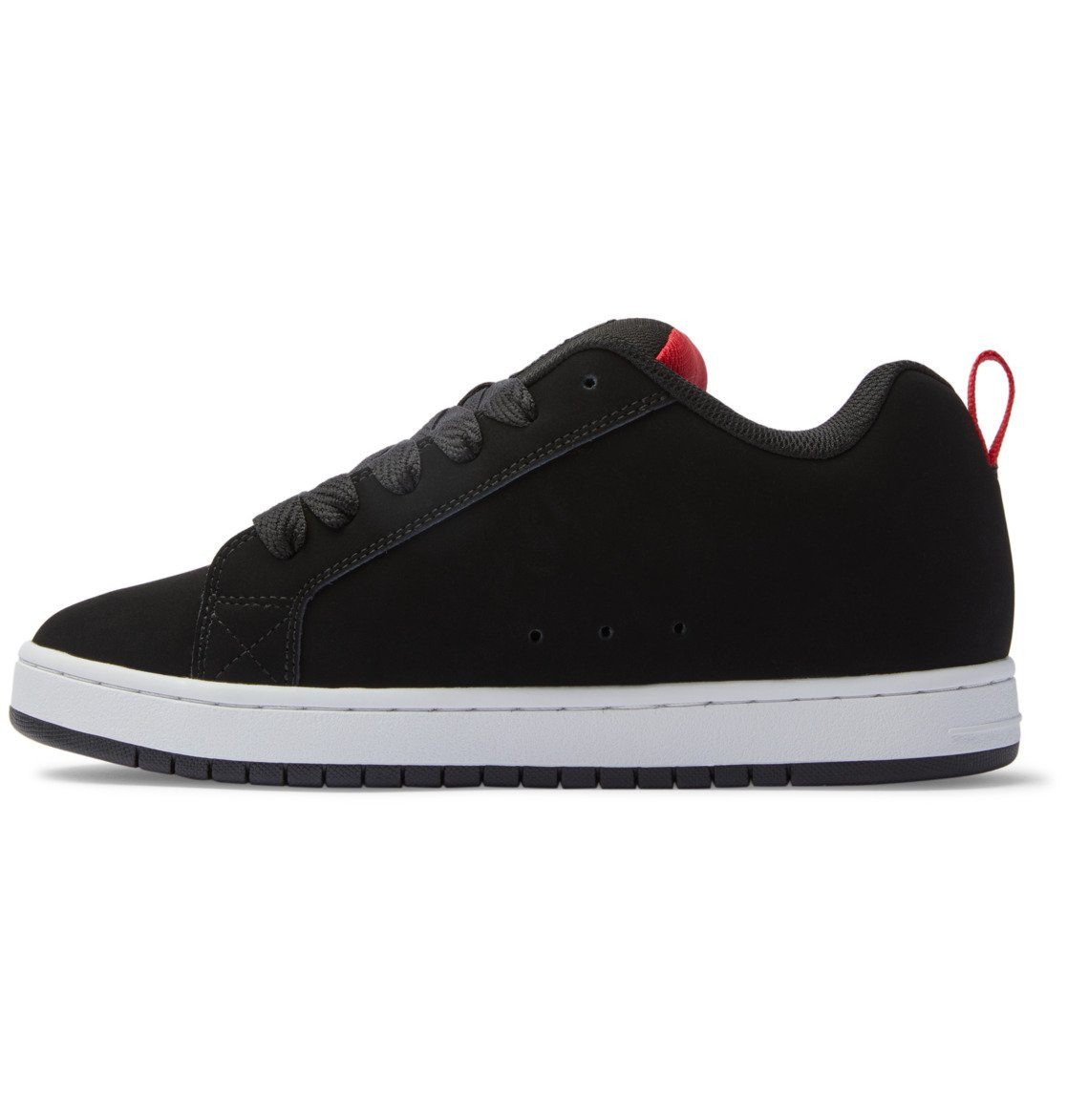 DC Shoes Court Sneaker Black/White/Red Graffik