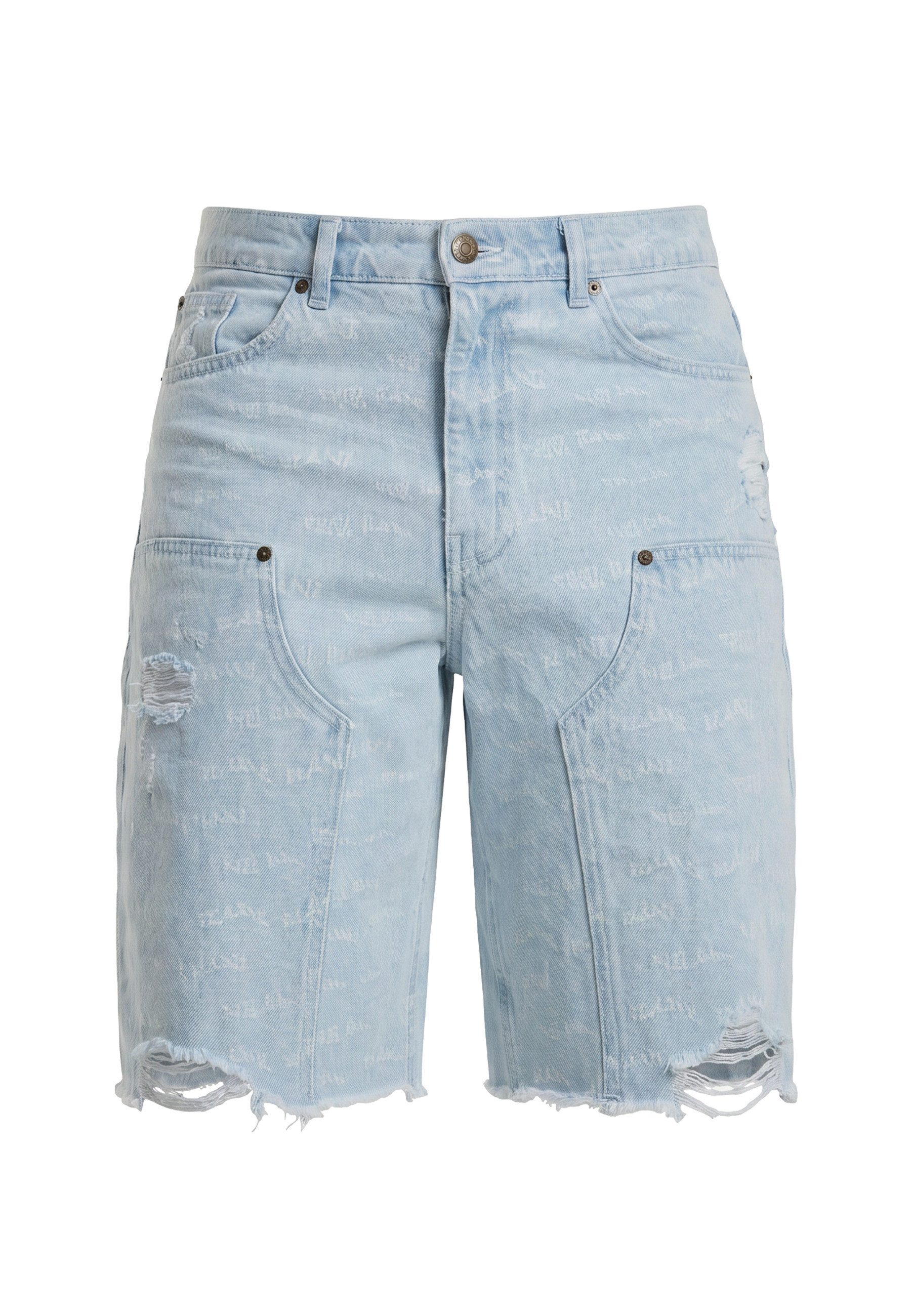Shorts Karl Kani Herren Karl Kani Og Heavy Distressed Wavy Print