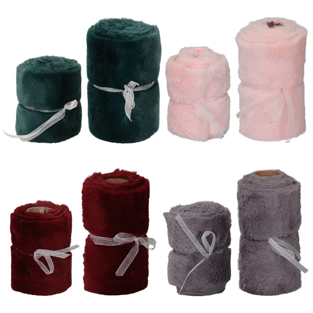 matches21 HOME & HOBBY Tischdecke Tischband Grau Fell-Optik, Kunstfell Tisc günstig online kaufen