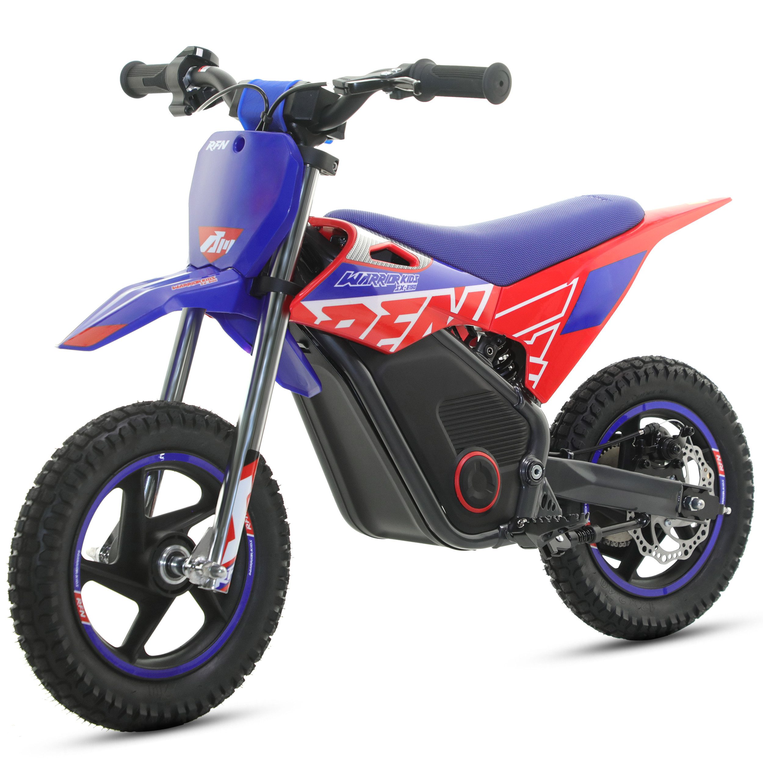 Vankel Elektro-Kindermotorrad SX-E150 150W 12 Zoll E-Motorrad für Kinder 3-6 Jahre 24V Akku, Belastbarkeit 50 kg, 2 Fahrstufen, Bis 13 km/h, Offroad-Reifen