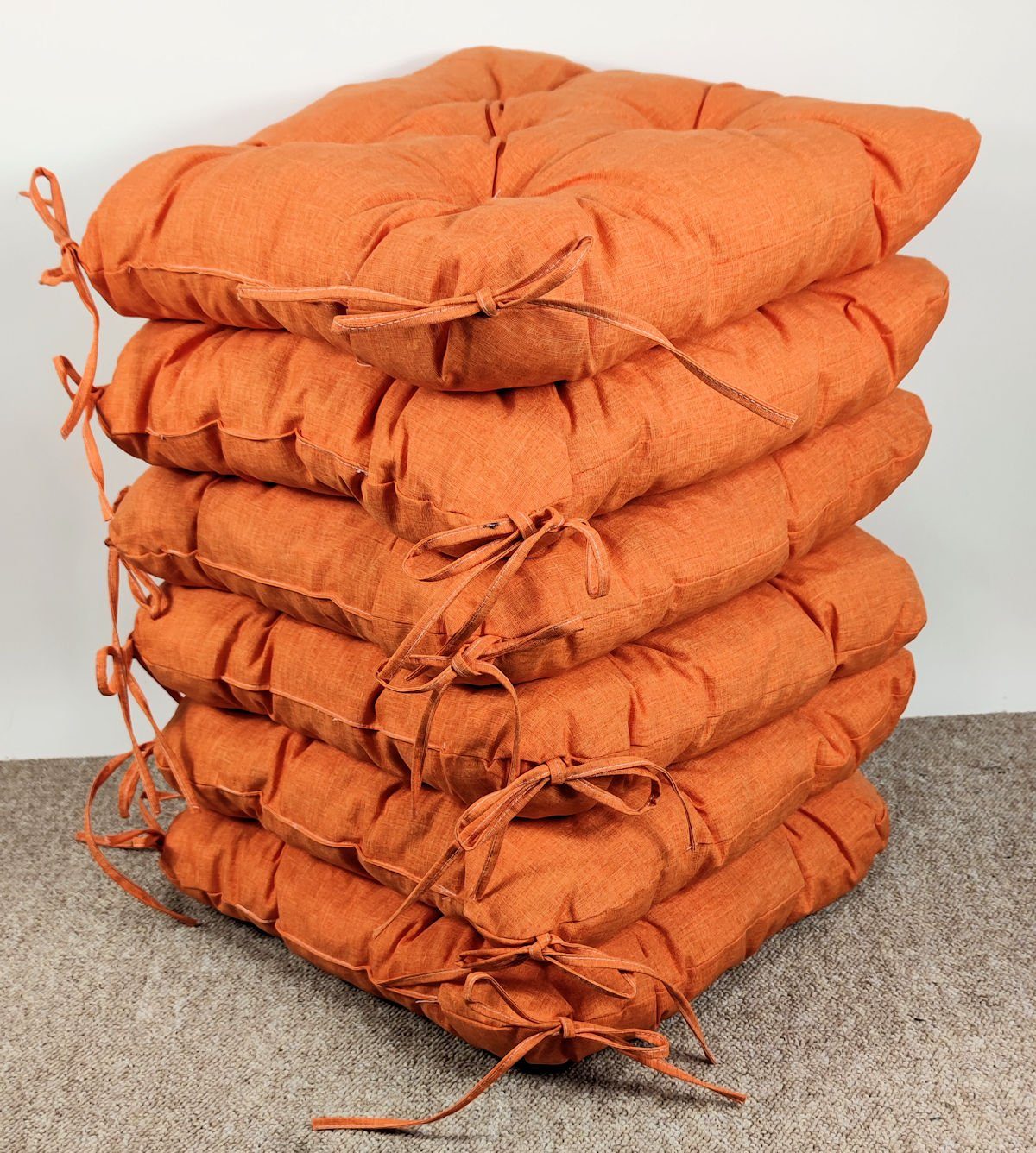 Stuhlkissen Klara arancione Stuhlkissen / 6x (orange) Rattani Sitzkissen Colore
