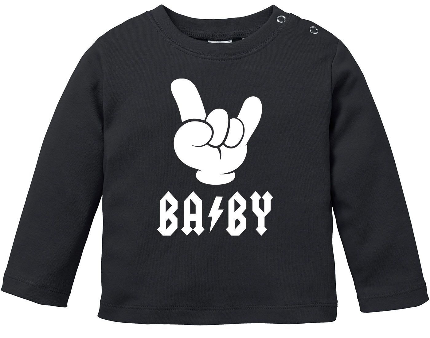 Rundhalsshirt Baby Langarmshirt Babyshirt BABY Hardrock Heavy Metal Jungen Mädchen