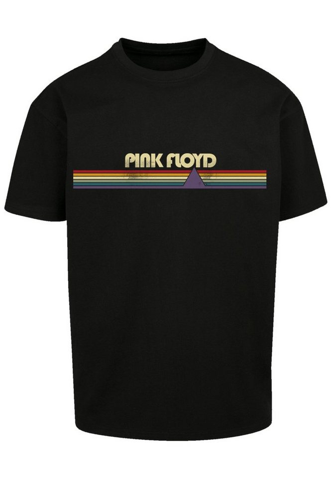 F4NT4STIC T-Shirt Pink Floyd Prism Retro Stripes Print, Fällt weit aus,  bitte eine Größe kleiner bestellen