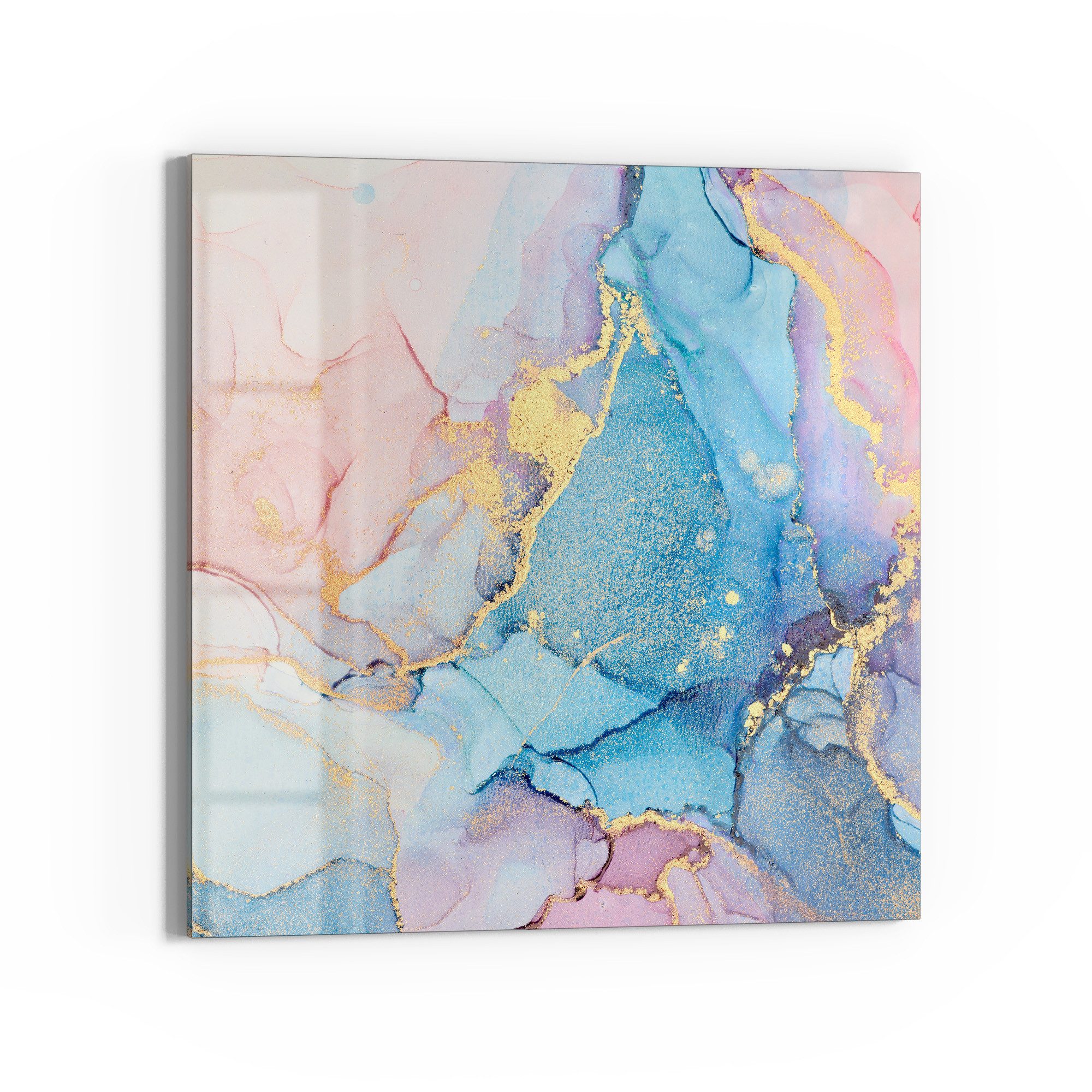 DEQORI Magnettafel 'Goldene Strömung', Whiteboard Pinnwand beschreibbar