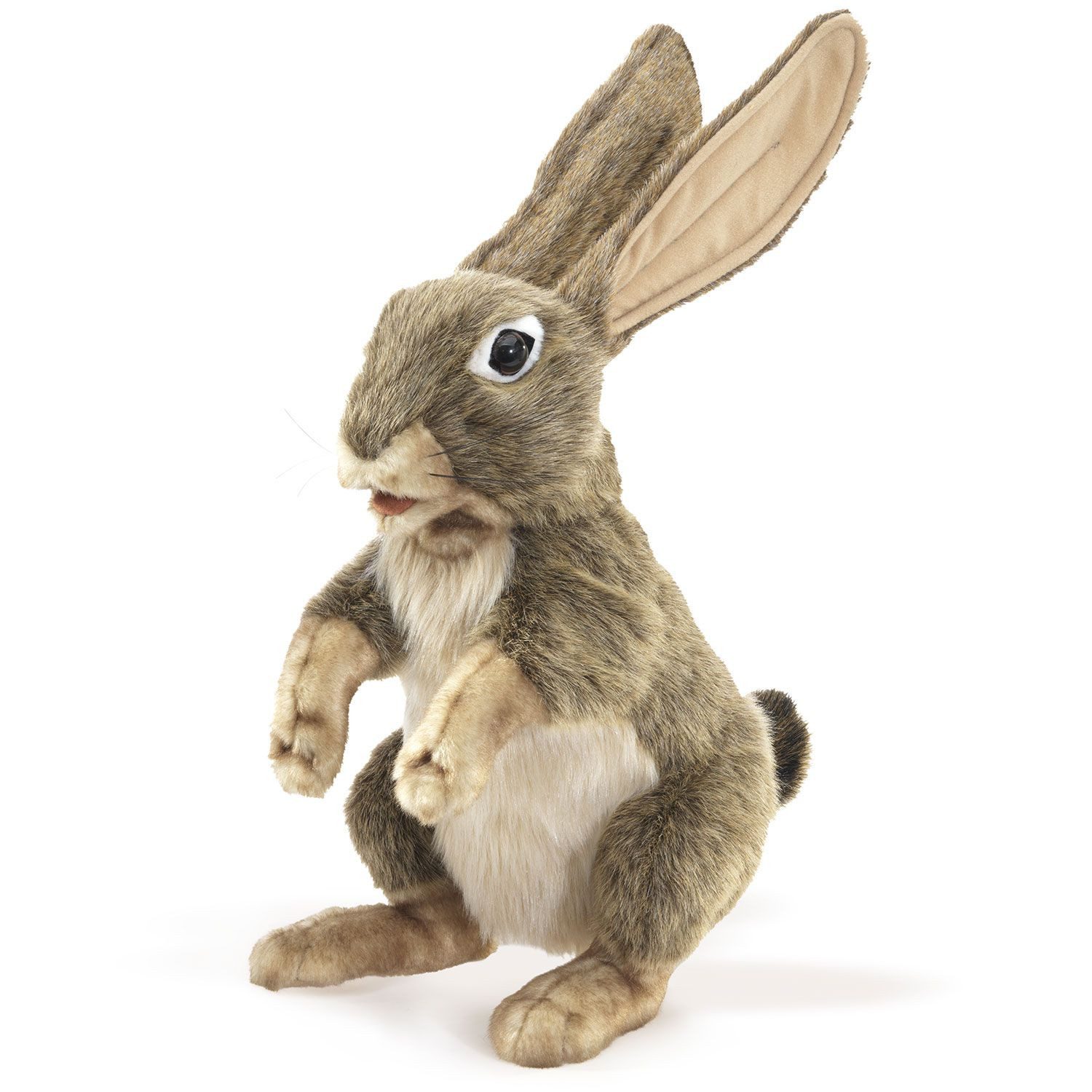 Folkmanis Панч і Джуді Handpuppe Folkmanis Handpuppe Feldhase / Jack Rabbit 3200 Hase Kaninchen 38 cm (Packung)