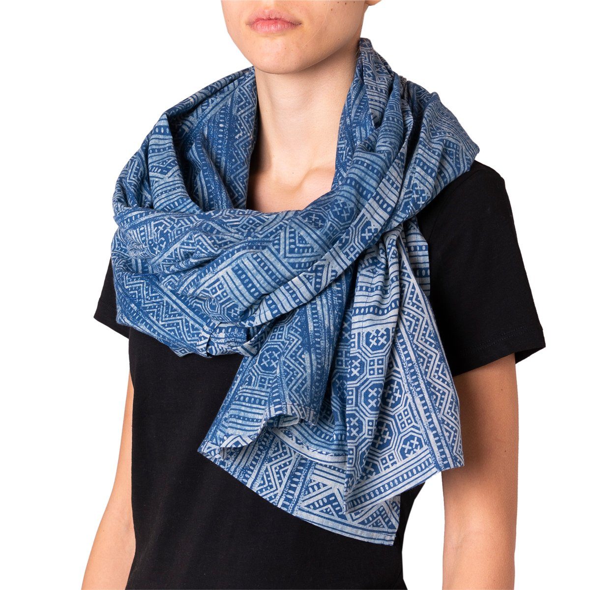 PANASIAM Pareo Sarong Baumwolle Indigo Bikini günstig online kaufen