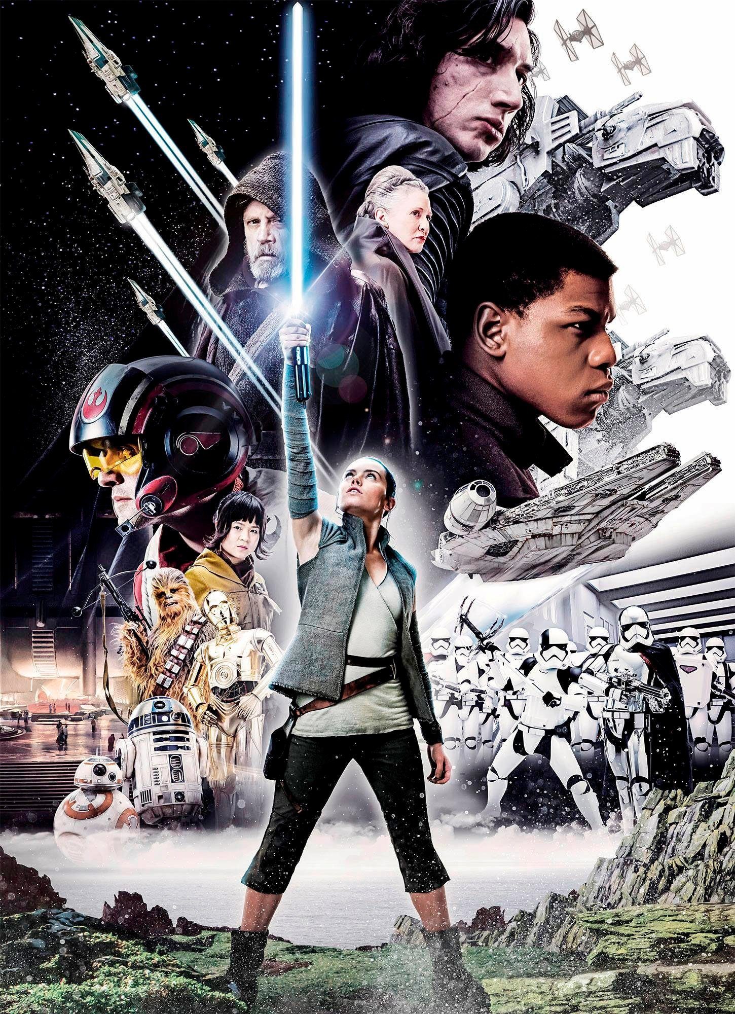Komar Fototapete STAR WARS Balance - Größe 184 x 254 cm, glatt, bedruckt, Kinderzimmer