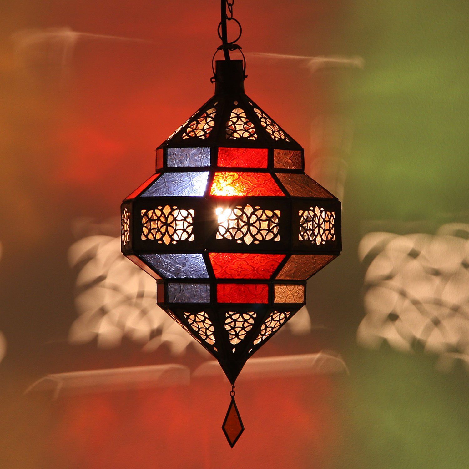 Casa Moro Deckenleuchten Orientalische Lampe Maha Multi aus Marokko, ohne  Leuchtmittel, marokkanische Pendelleuchte wie 1001 Nacht L1801