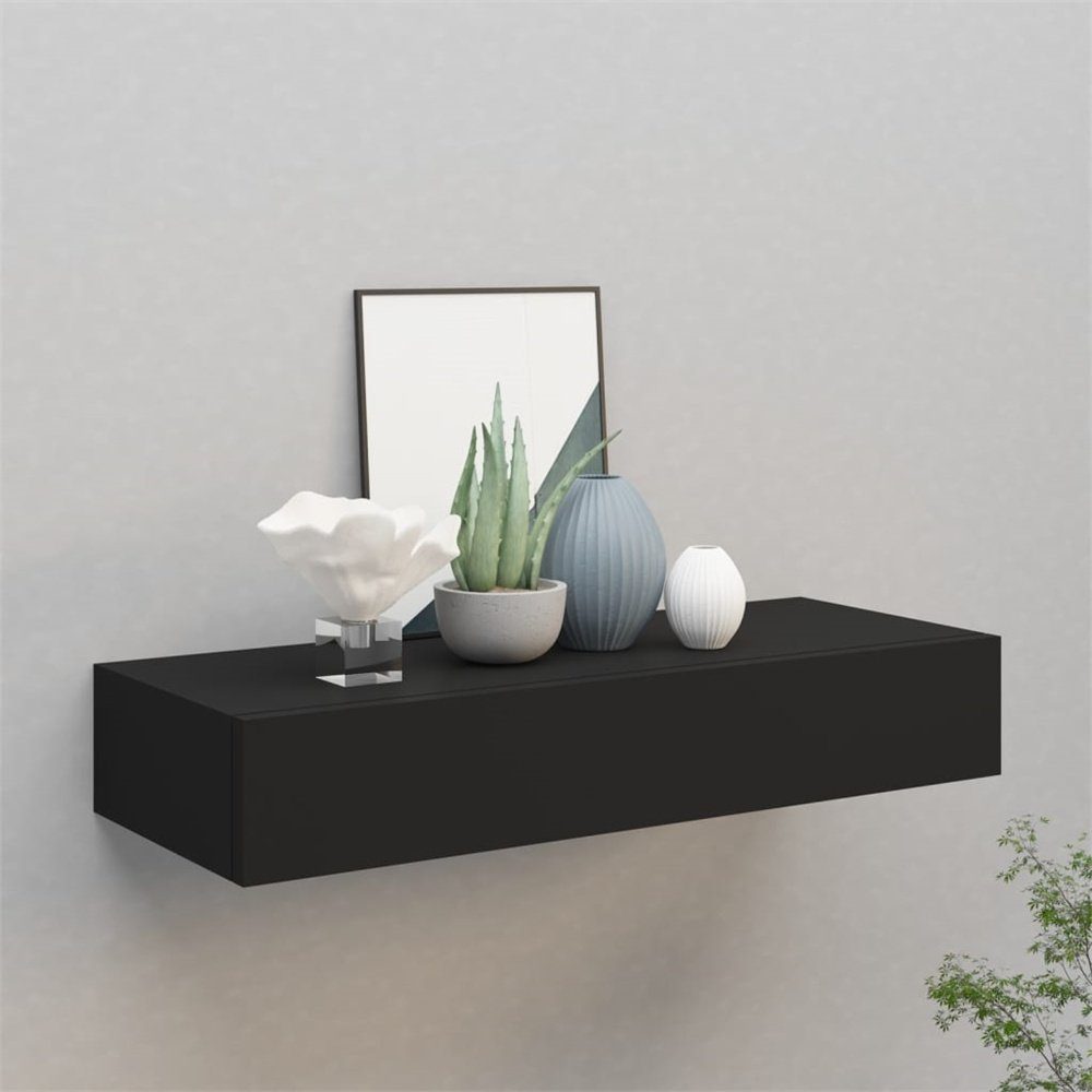 DOTMALL Schubkasten Wandmontiertes Schubladenregal,Schwarz, 60x23,5x10cm,MD günstig online kaufen