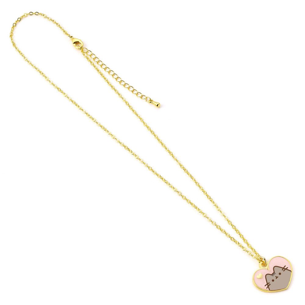 Kette mit Anhänger Pusheen Halskette & Anhänger Pink and Gold Heart